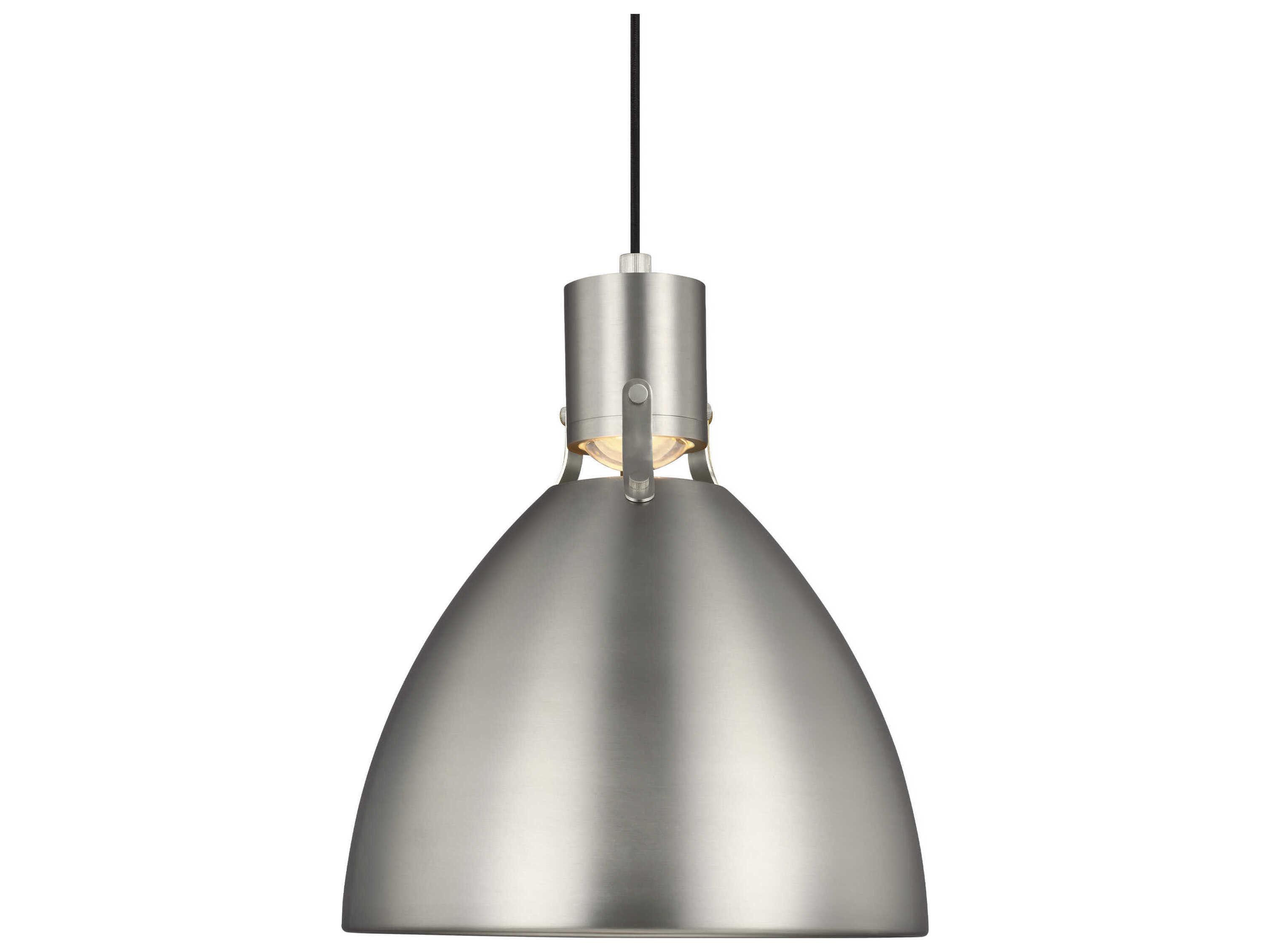 Visual Comfort Studio Brynne 1-Light Satin Nickel Pendant
