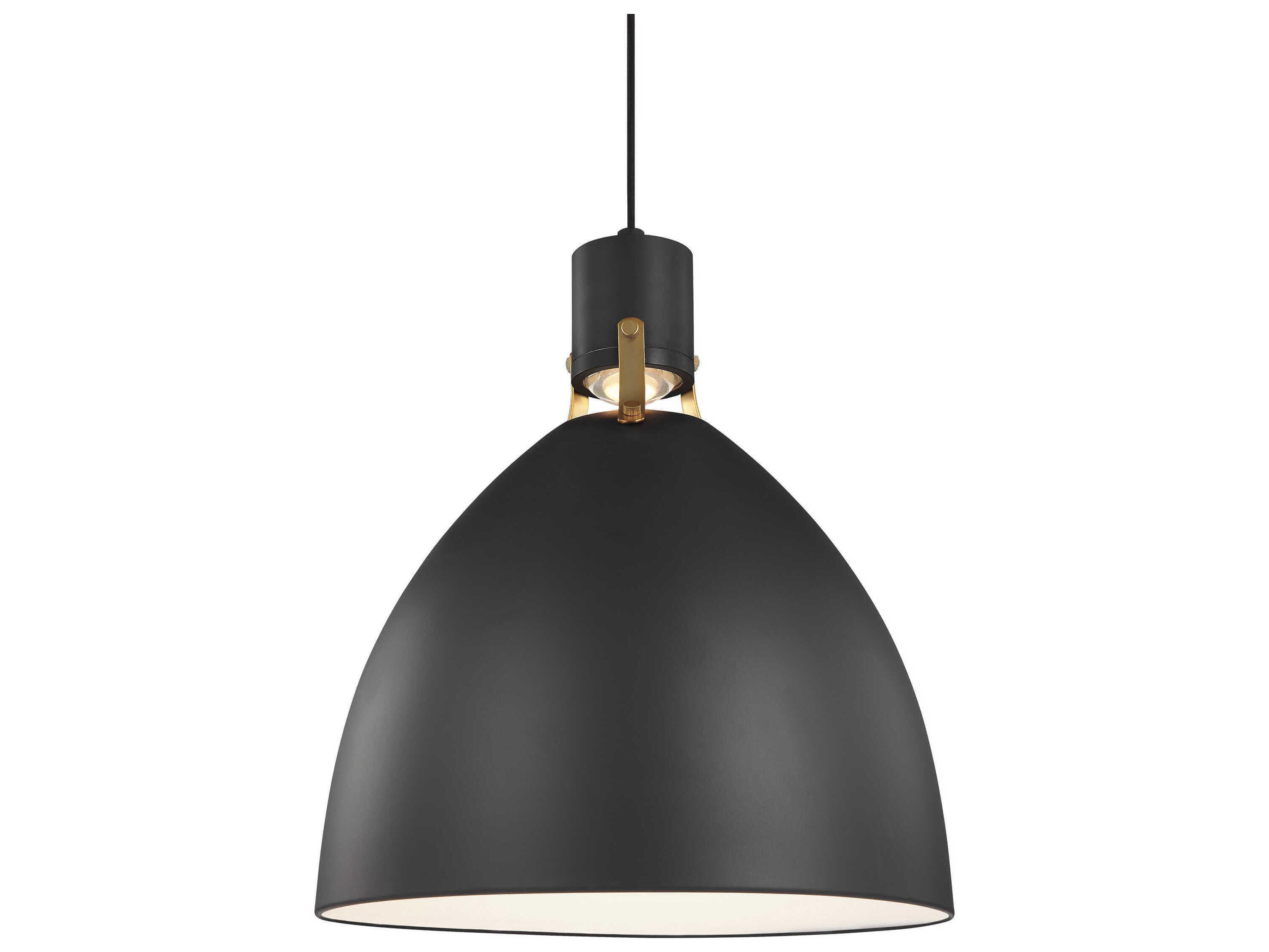Visual Comfort Studio Brynne 1-Light Matte Black Pendant