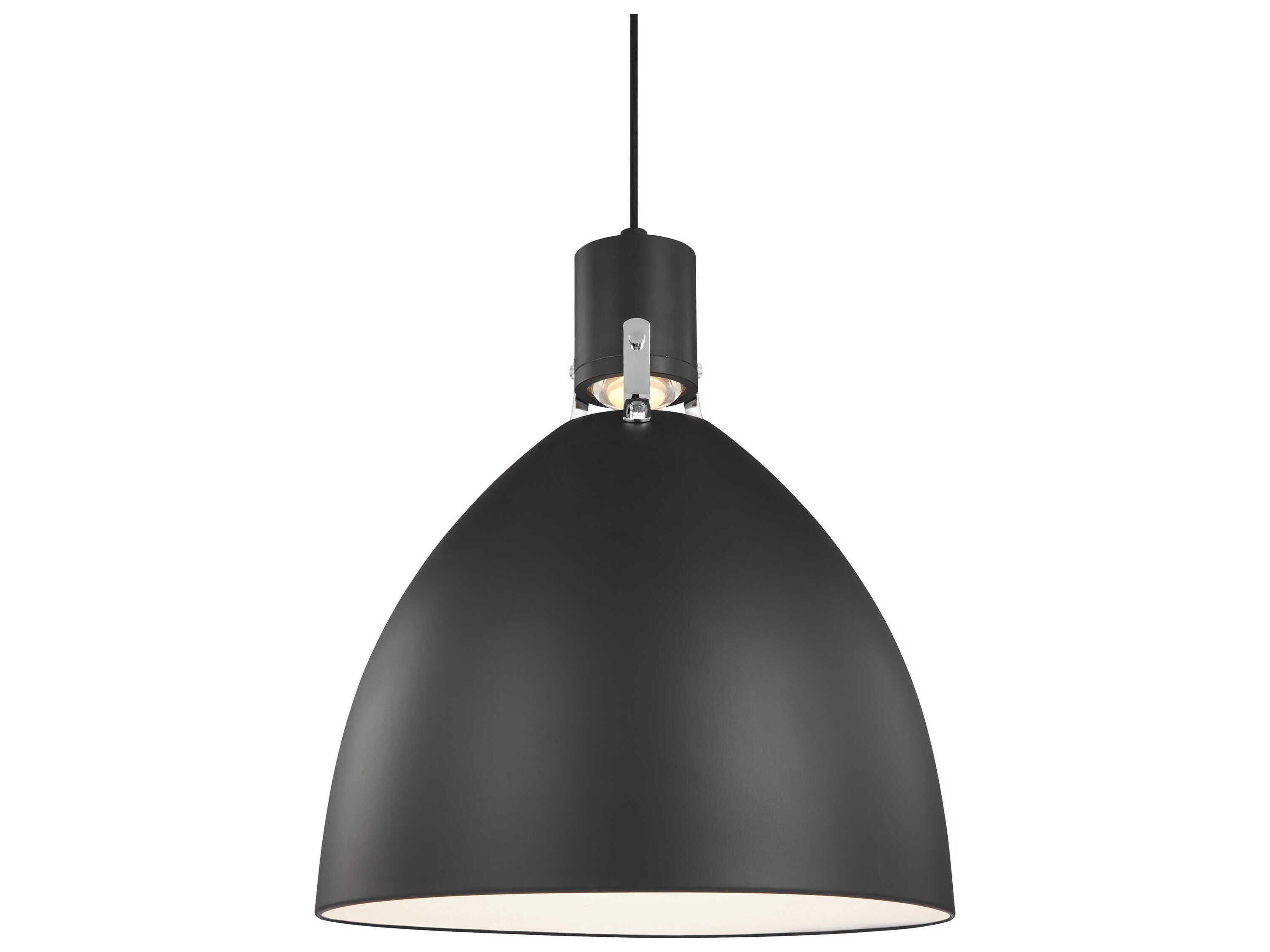 Visual Comfort Studio Brynne 1-Light Matte Black Pendant