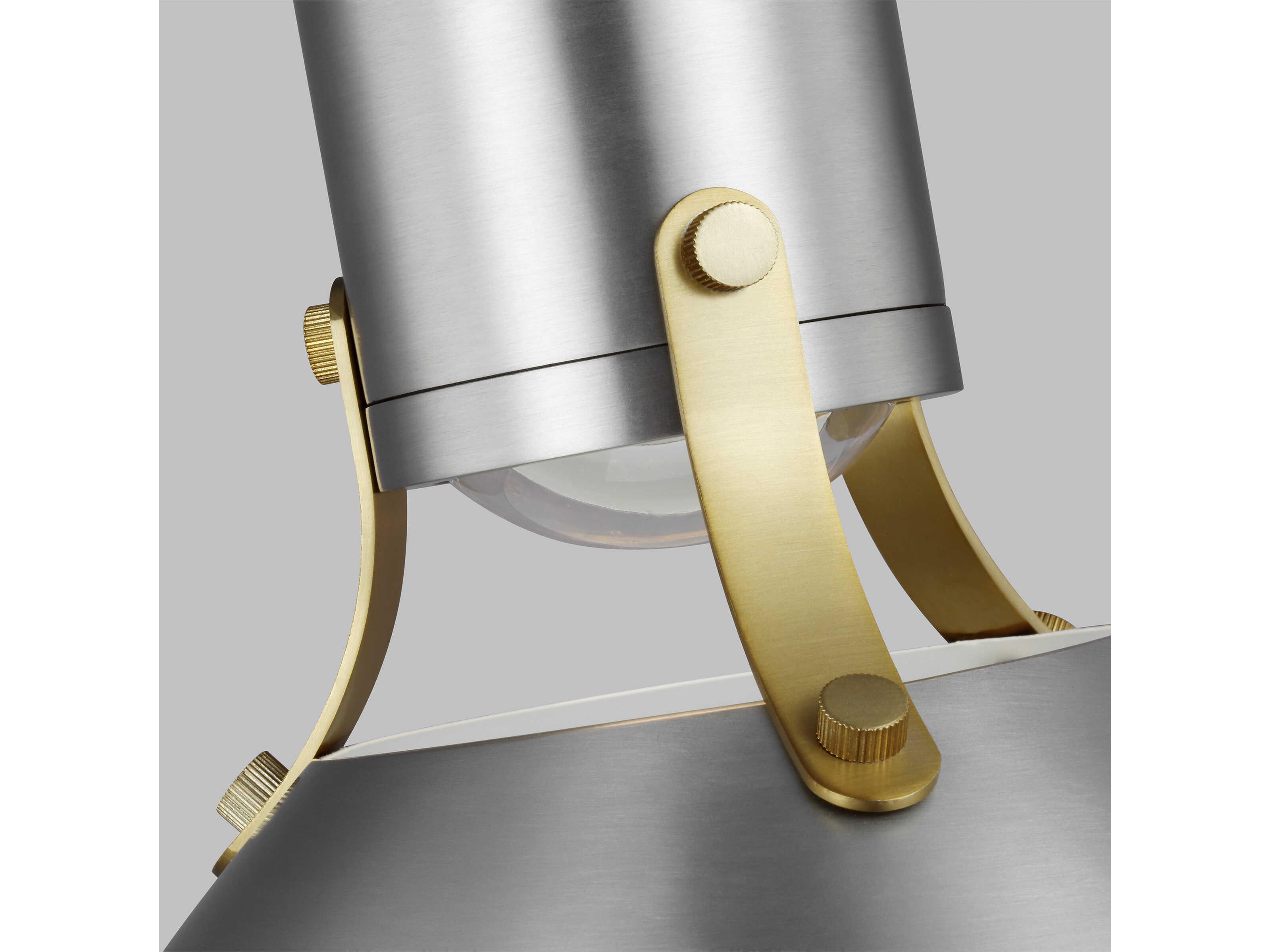 Visual Comfort Studio Brynne 1-Light Satin Nickel Pendant