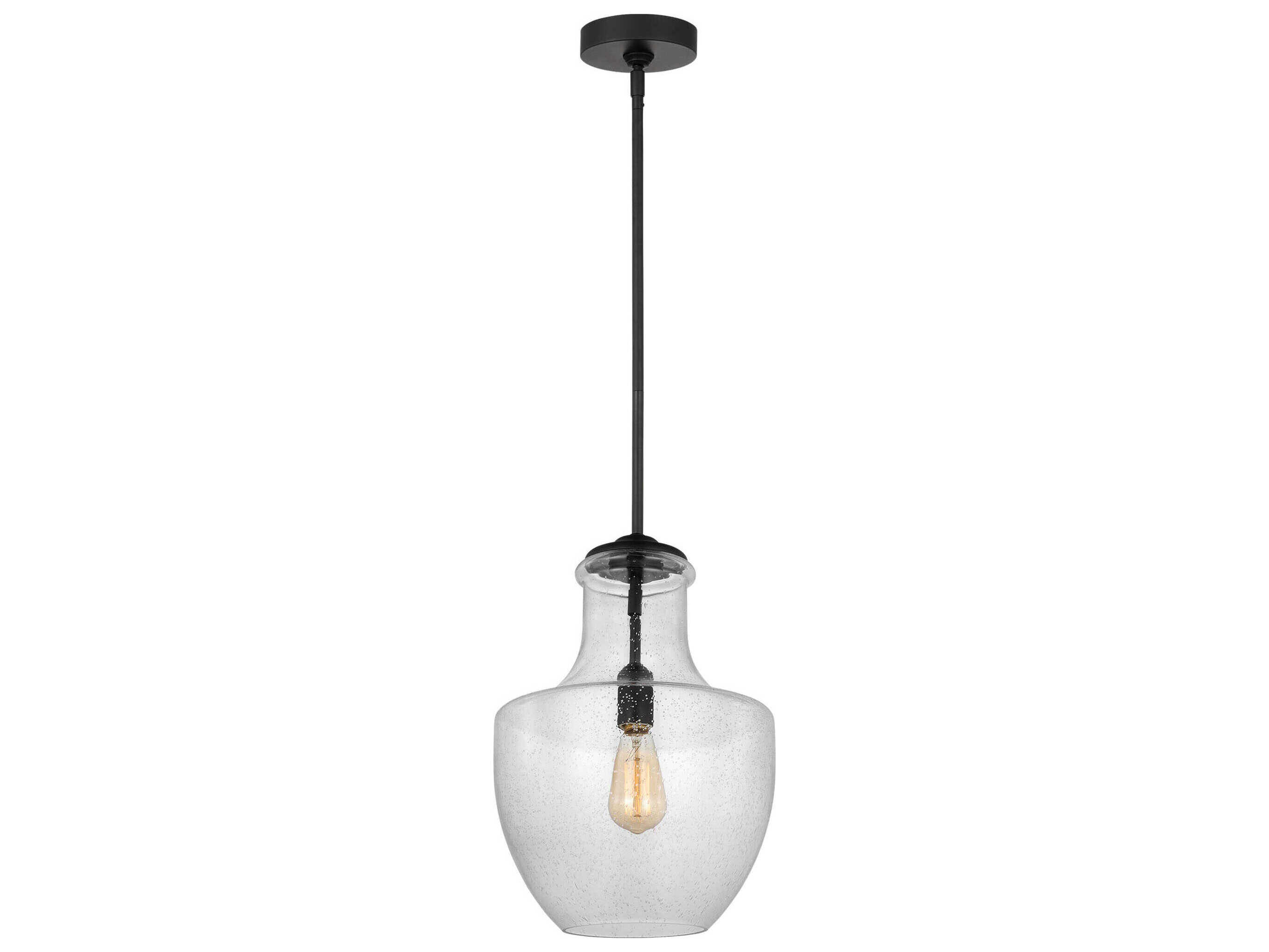 Visual Comfort Studio Baylor 1-Light Midnight Black Mini Pendant
