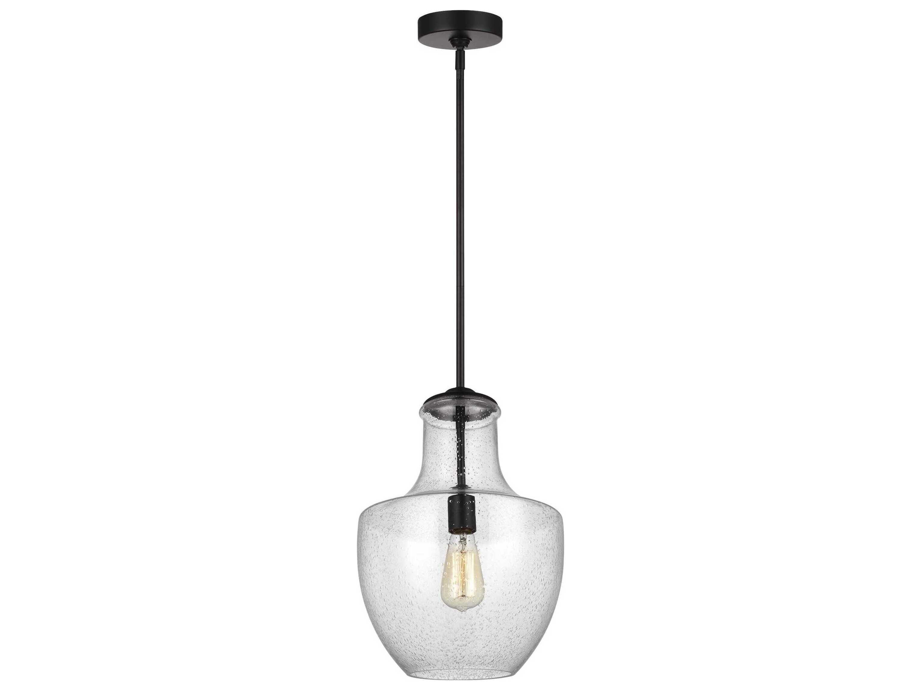 Visual Comfort Studio Baylor 1-Light Oil Rubbed Bronze Mini Pendant