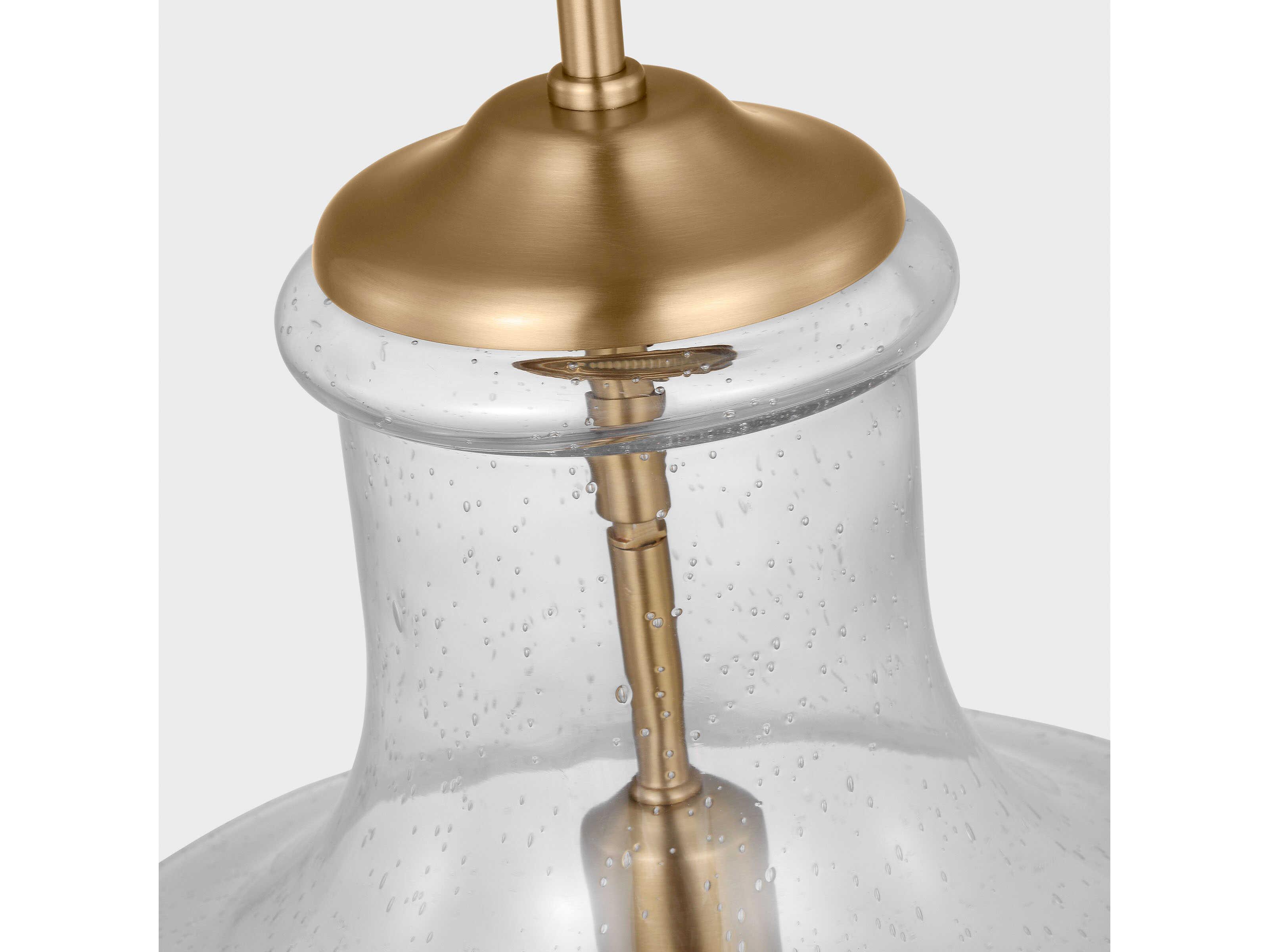 Visual Comfort Studio Baylor 1-Light Satin Brass Mini Pendant