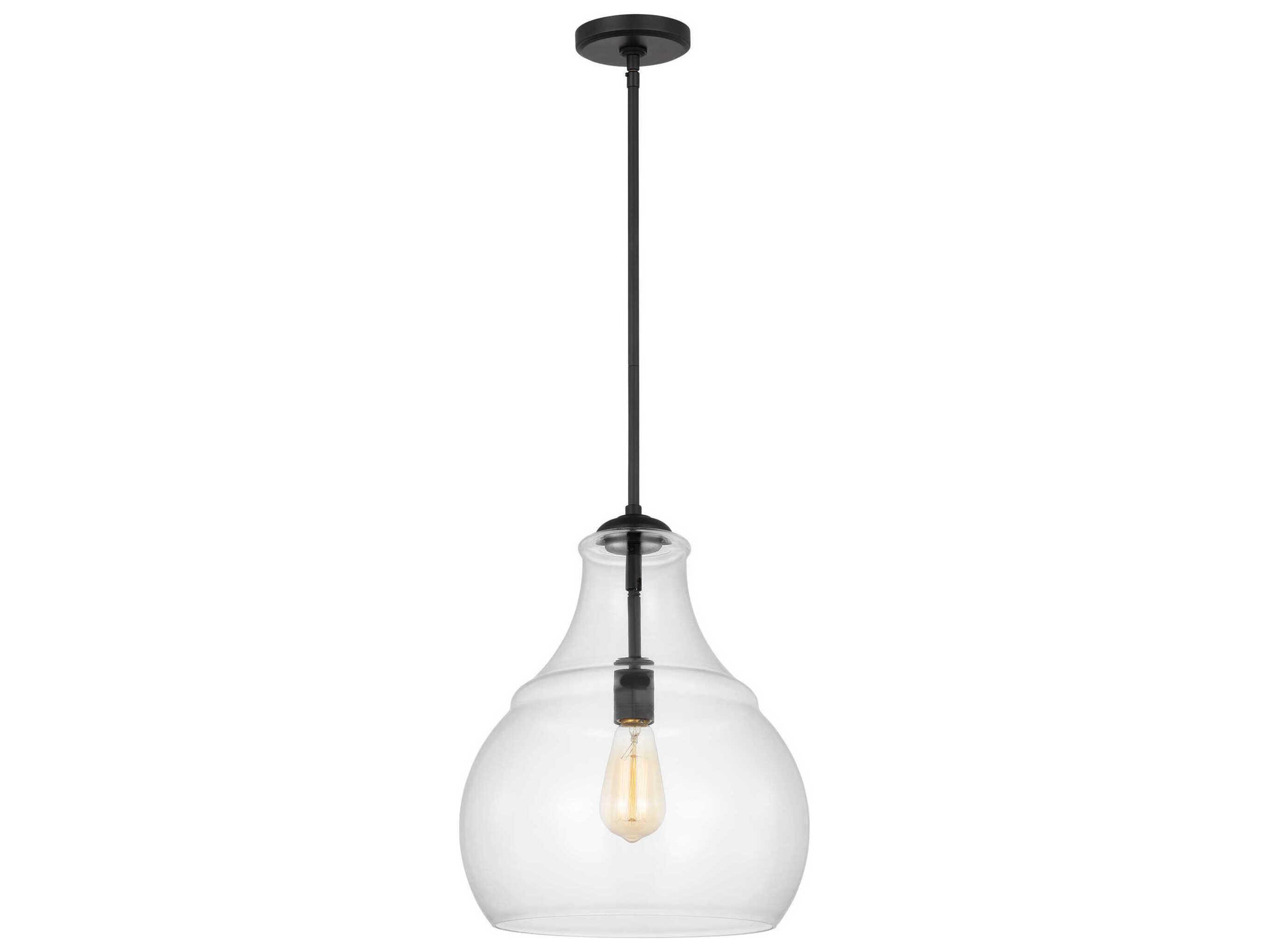 Visual Comfort Studio Zola 1-Light Midnight Black Pendant