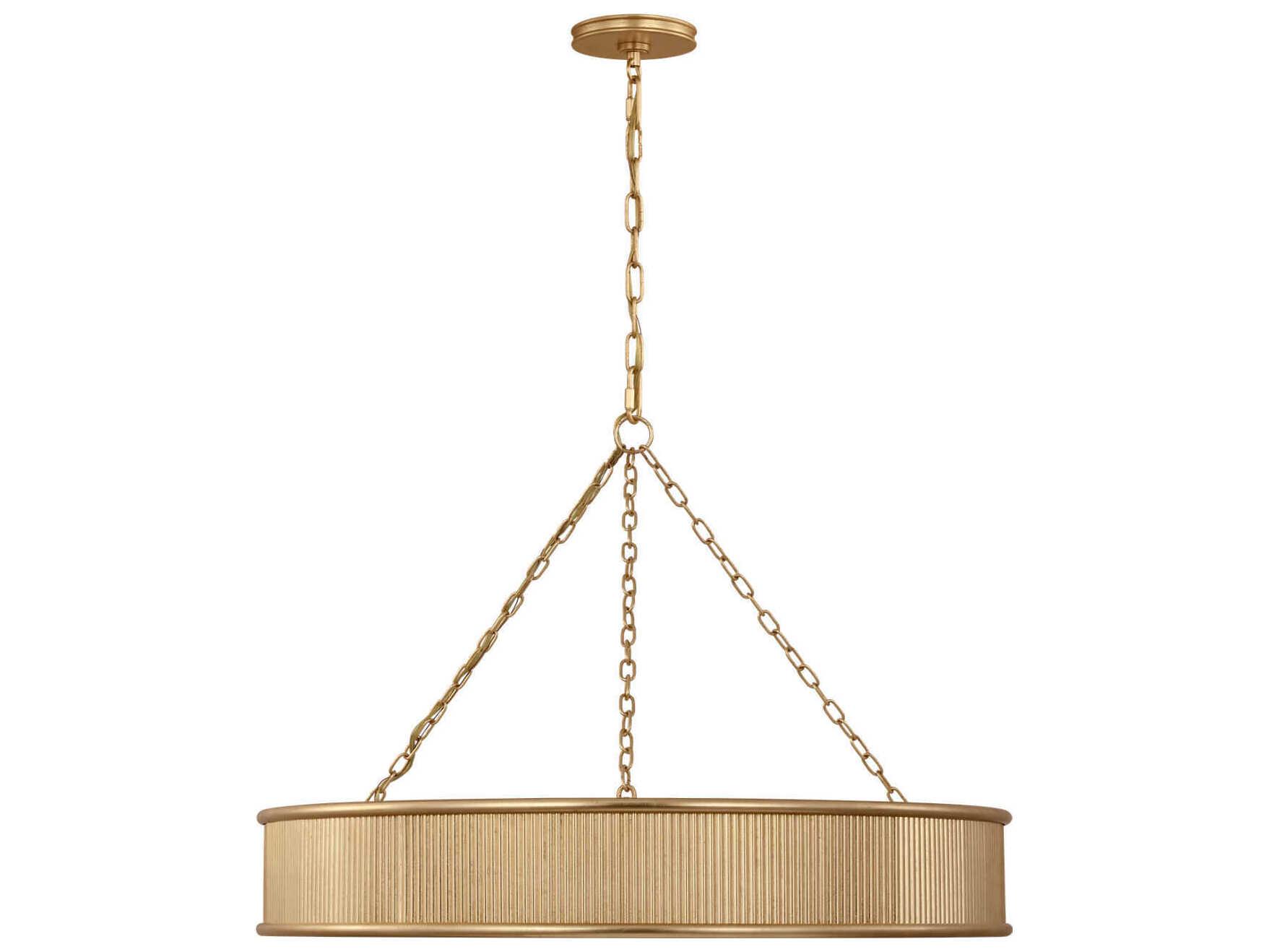 Visual Comfort Studio Ritz 8-Light Gild Gold Round Pendant