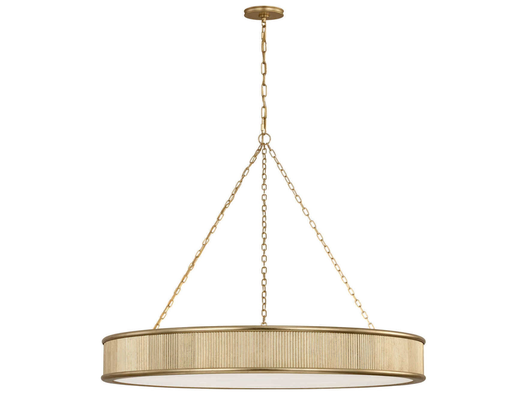 Visual Comfort Studio Ritz 10-Light Gild Brass Round Pendant