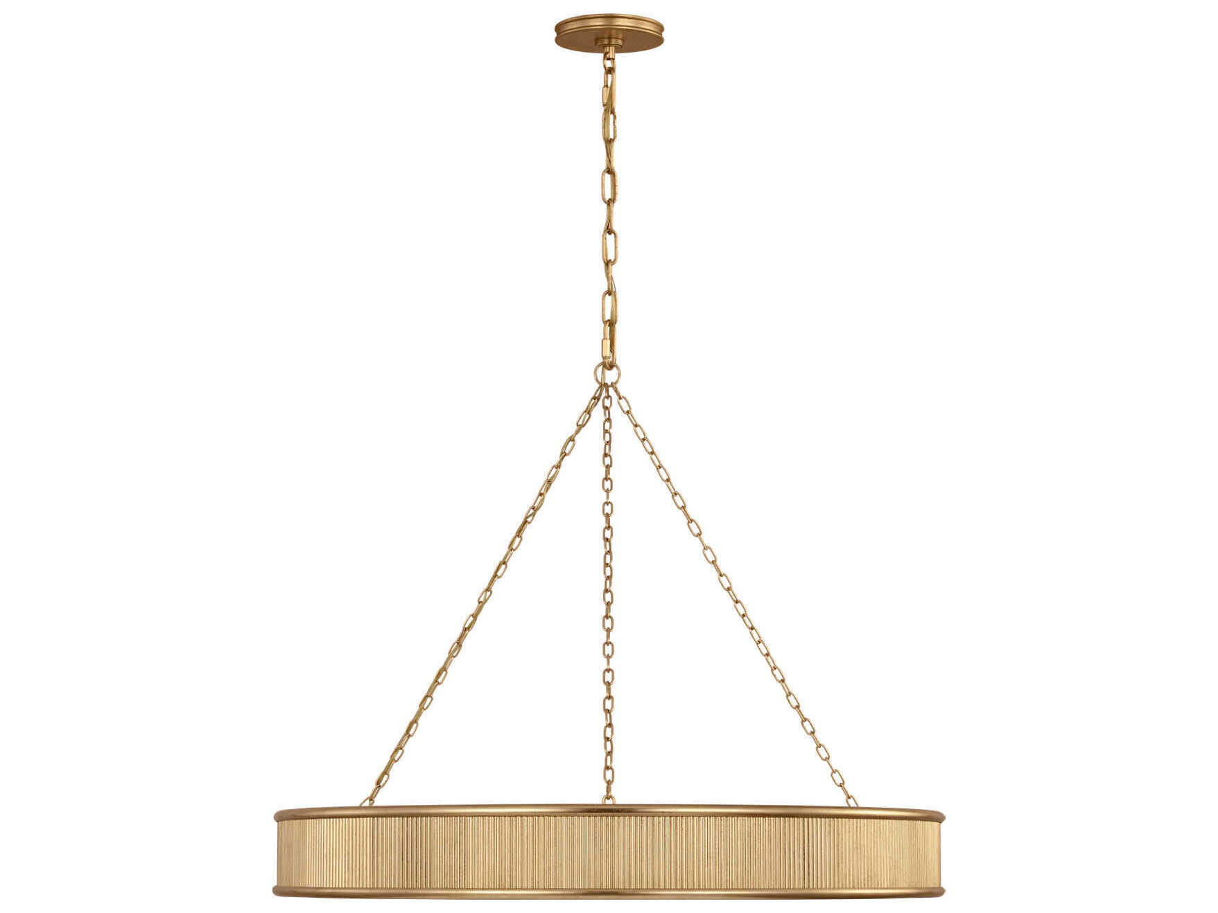 Visual Comfort Studio Ritz 10-Light Gild Brass Round Pendant