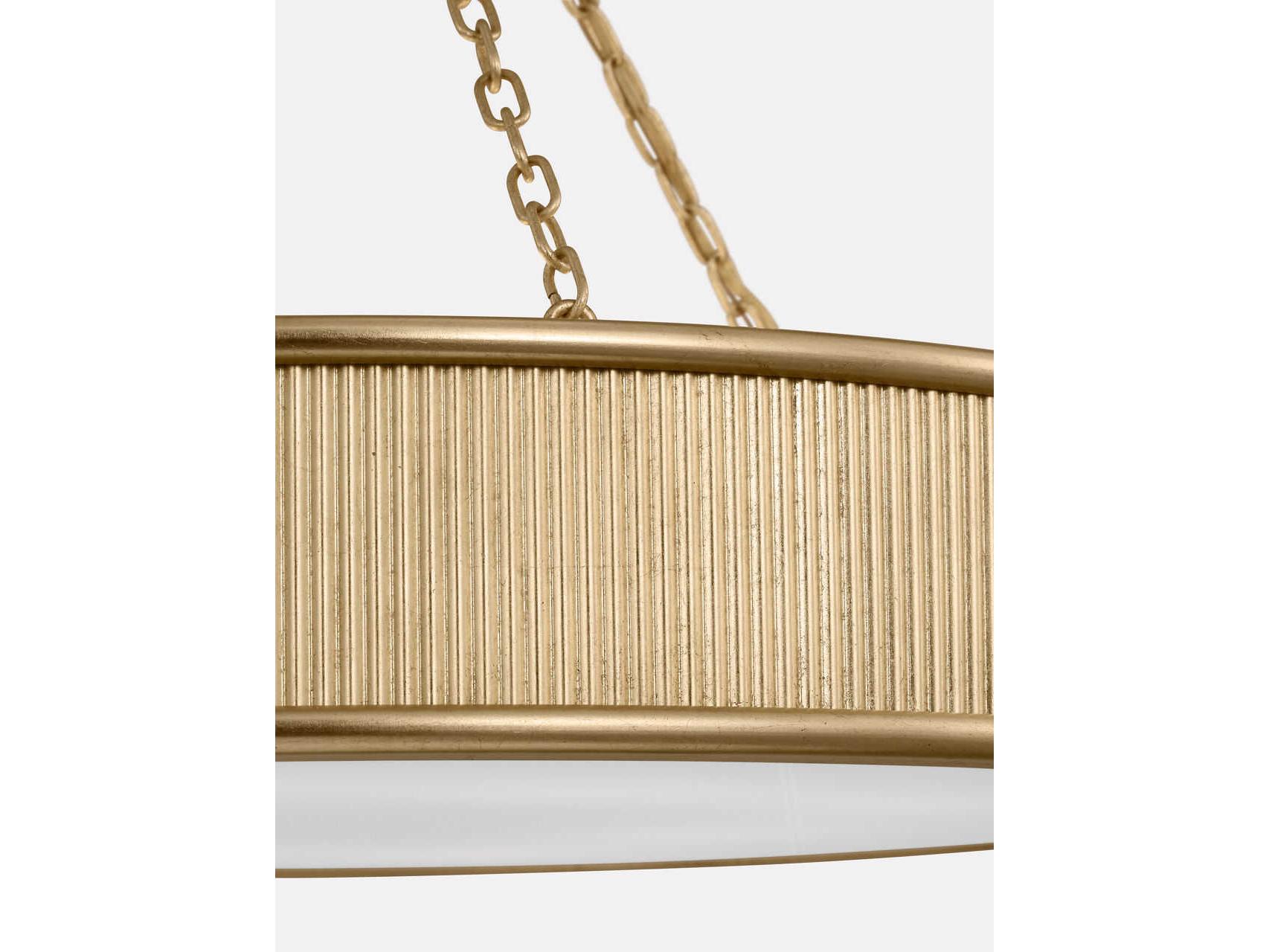 Visual Comfort Studio Ritz 10-Light Gild Brass Round Pendant