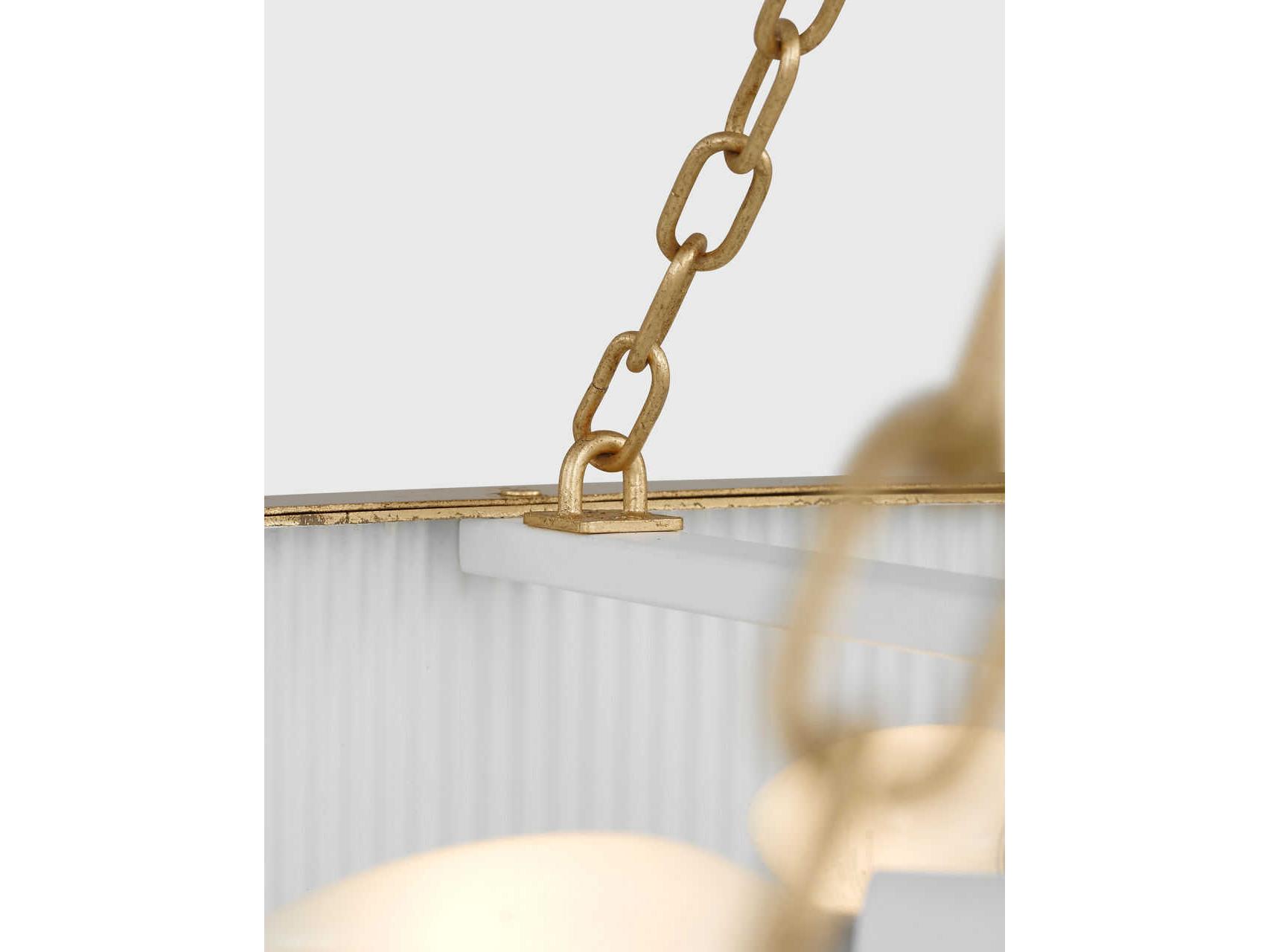 Visual Comfort Studio Ritz 10-Light Gild Brass Round Pendant