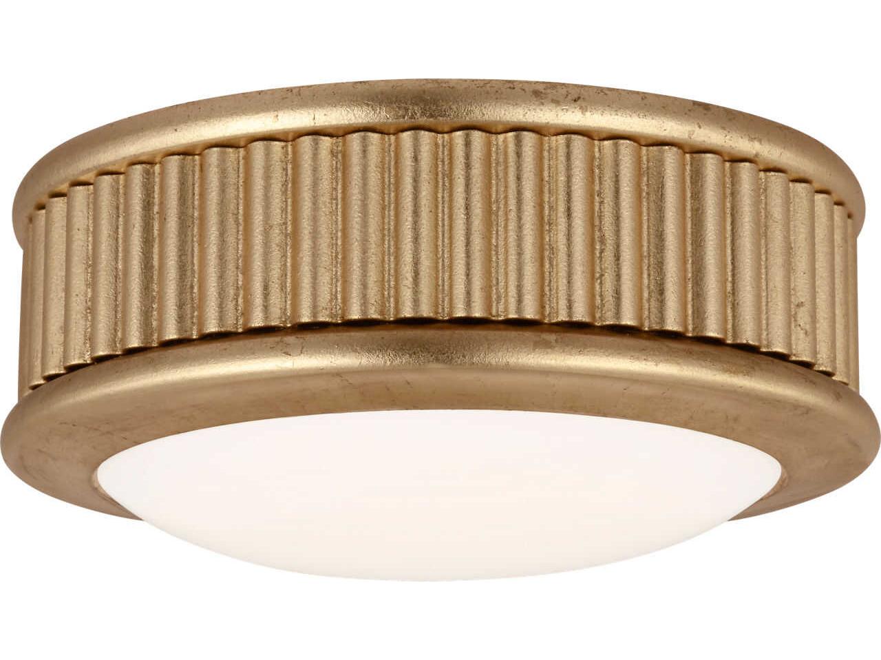 Visual Comfort Studio Ritz Gild Brass Round Flush Mount