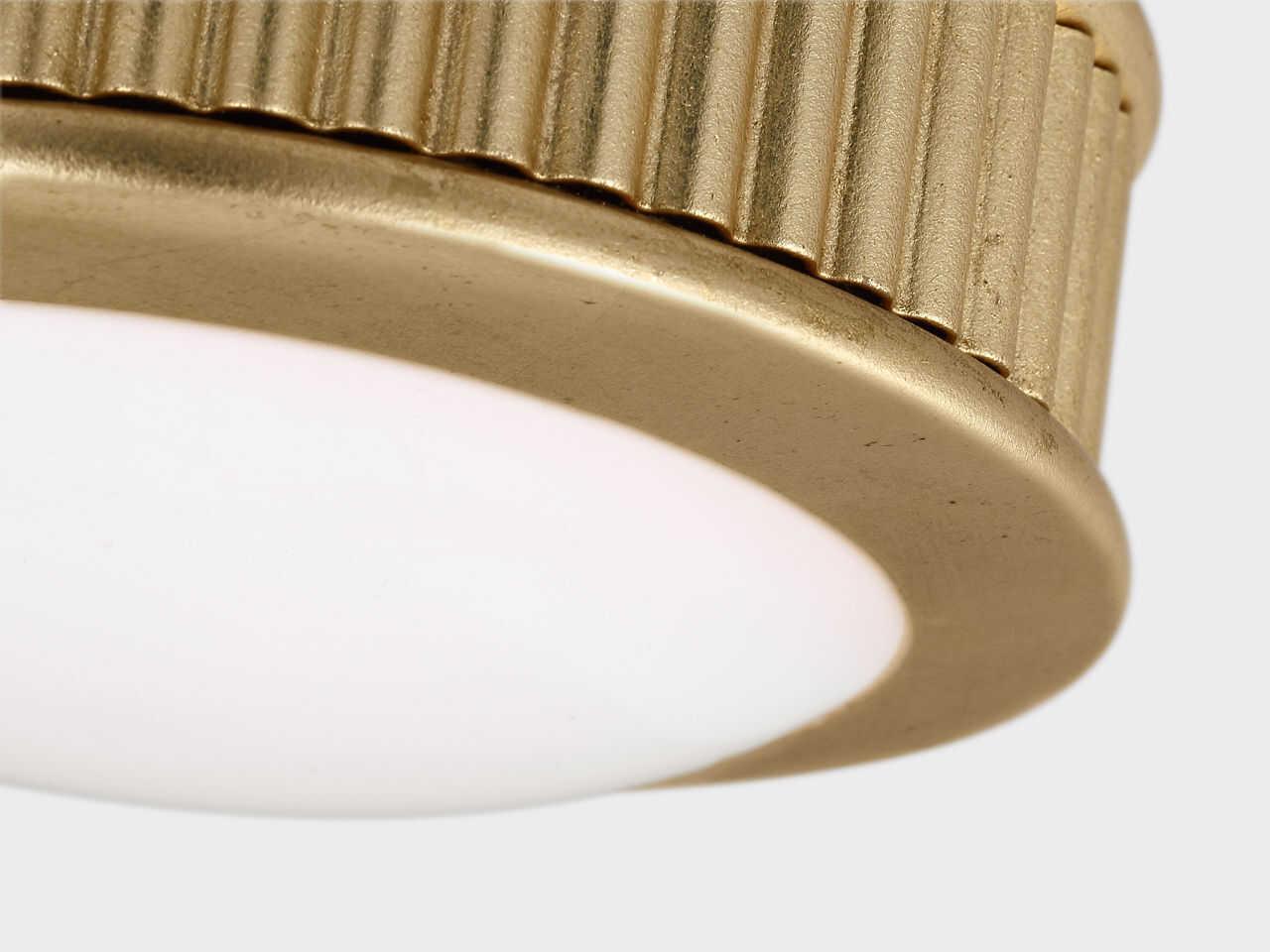 Visual Comfort Studio Ritz Gild Brass Round Flush Mount