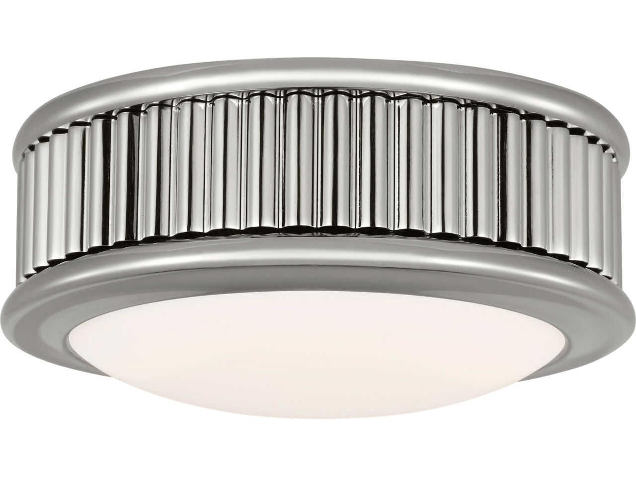 Visual Comfort Studio Ritz Polished Nickel Round Flush Mount