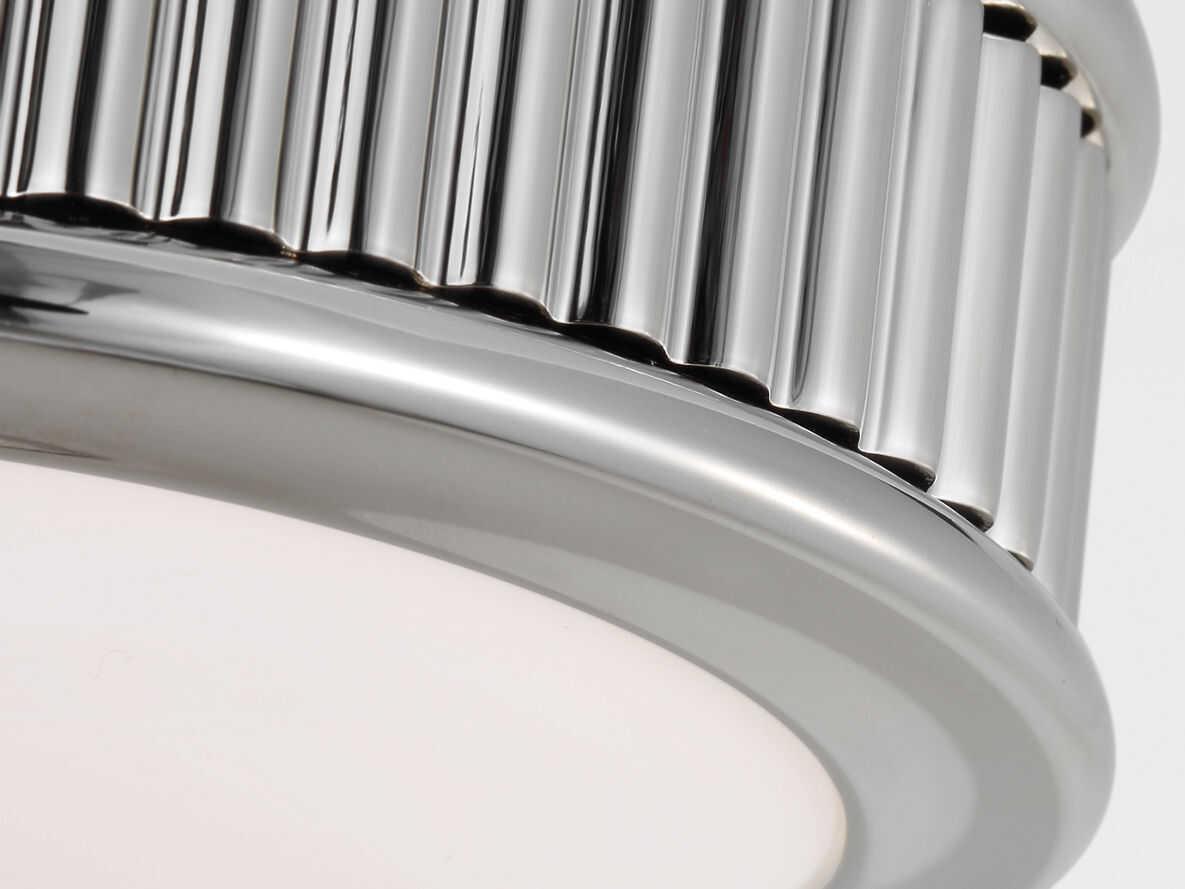 Visual Comfort Studio Ritz Polished Nickel Round Flush Mount