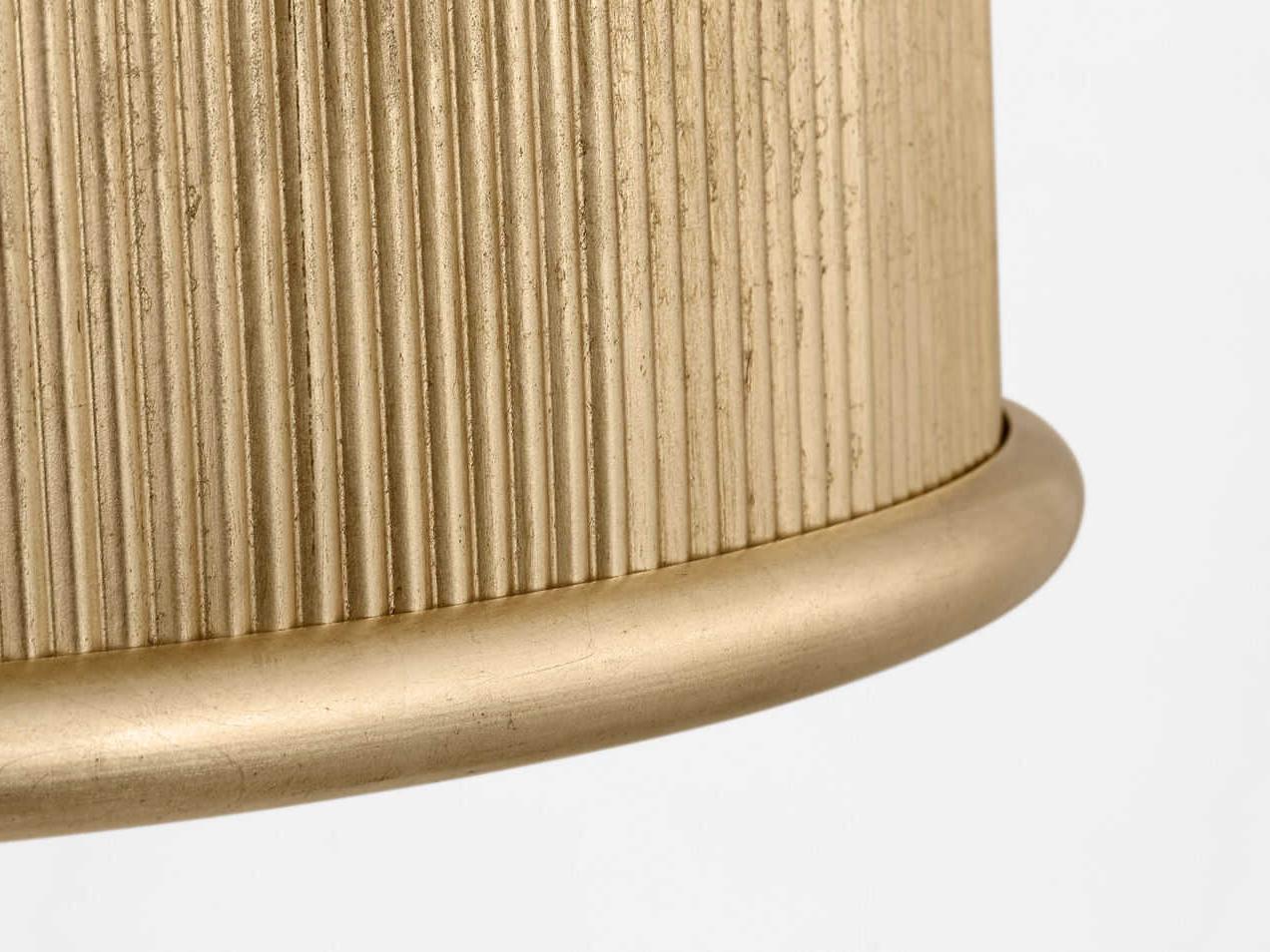 Visual Comfort Studio Ritz 5-Light Gild Gold Round Flush Mount