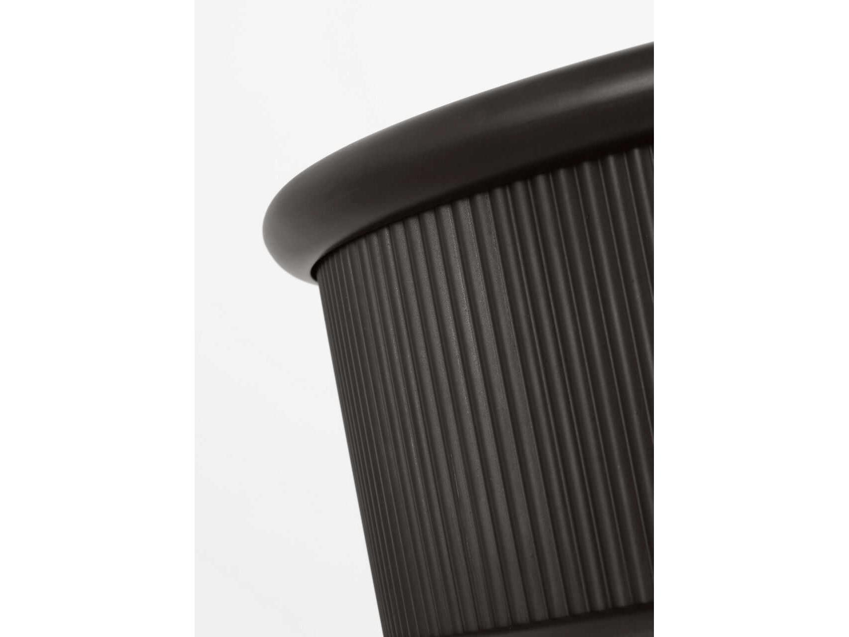 Visual Comfort Studio Ritz 3-Light Aged Iron Black Round Flush Mount