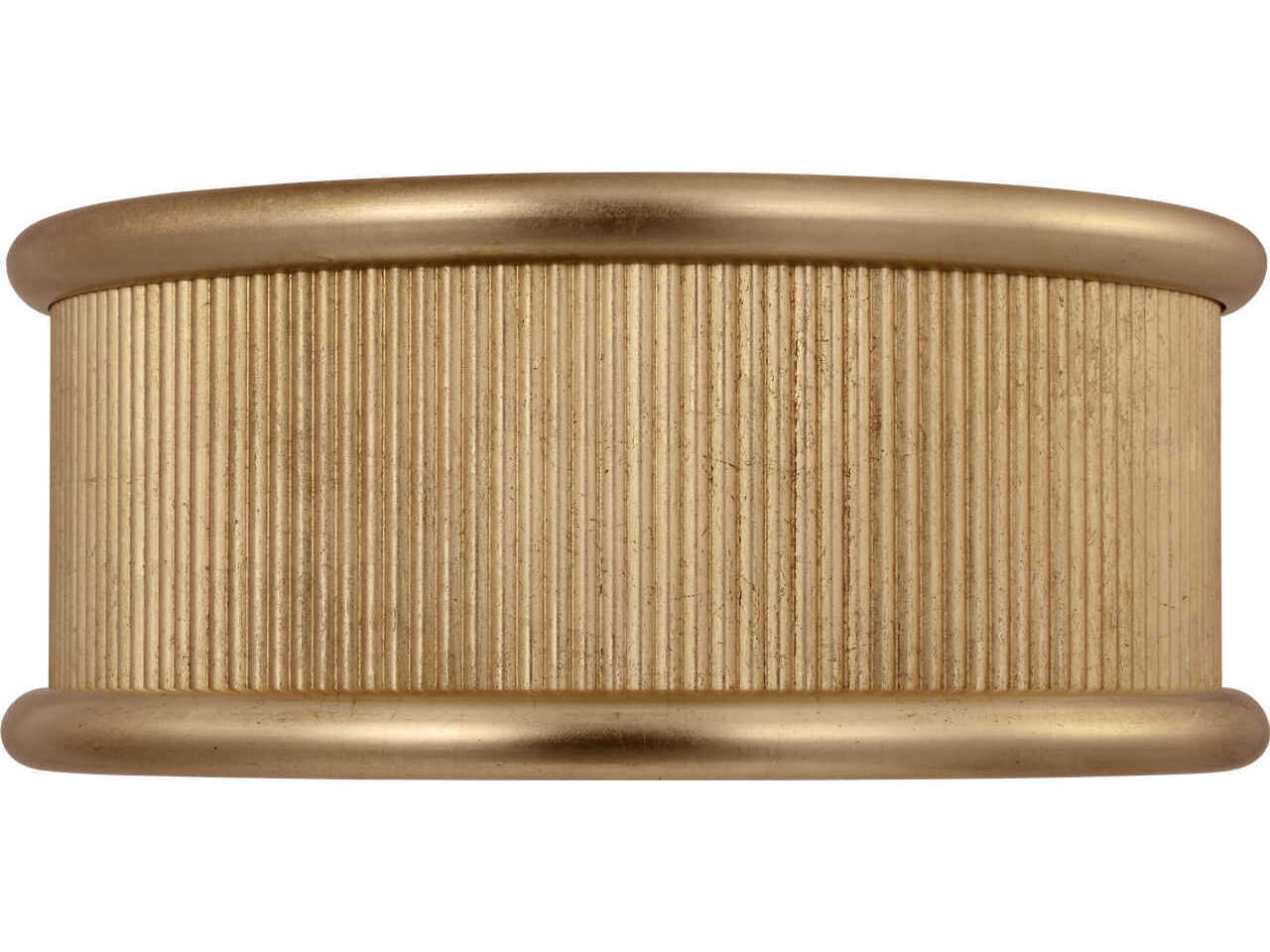 Visual Comfort Studio Ritz 3-Light Gild Gold Round Flush Mount