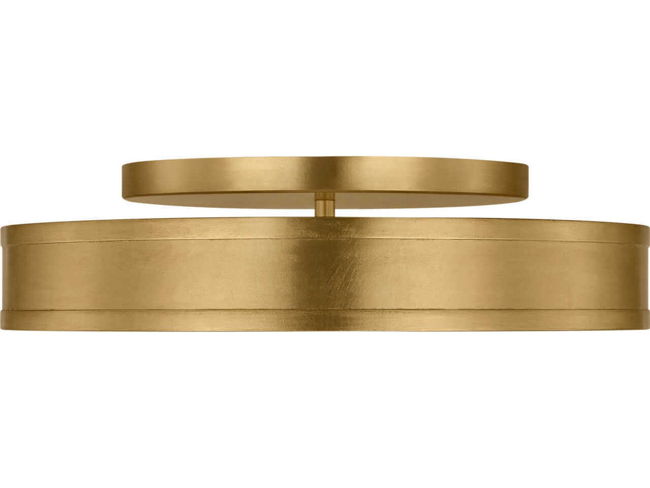 Visual Comfort Studio Dupont Gild Gold Round Semi Flush Mount