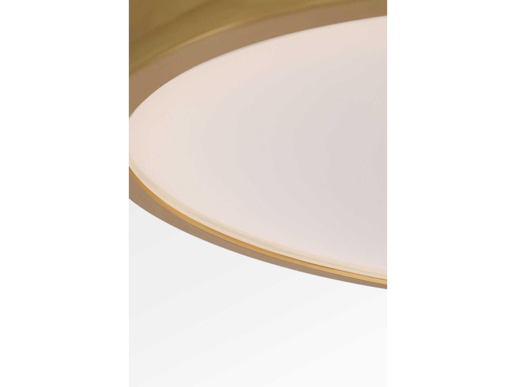 Visual Comfort Studio Dupont Gild Gold Round Semi Flush Mount