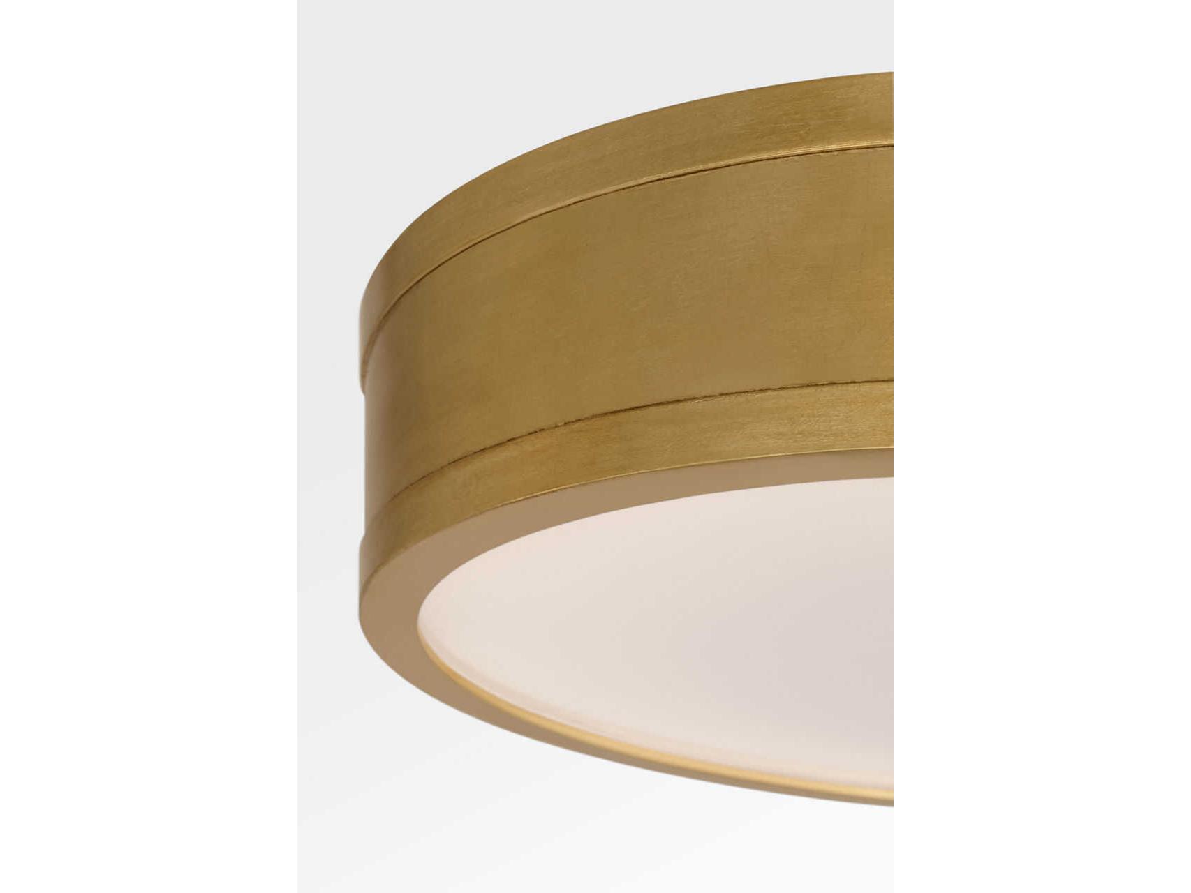 Visual Comfort Studio Dupont Gild Gold Round Semi Flush Mount