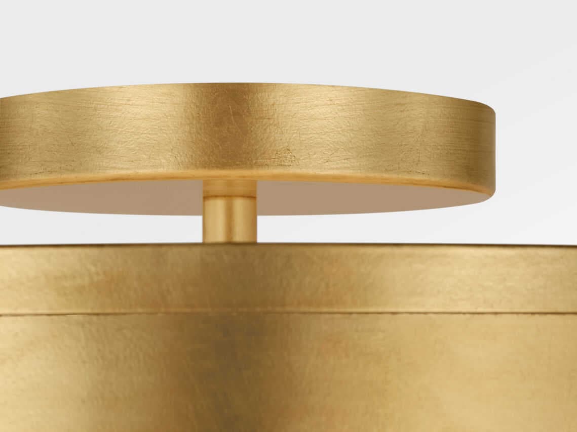 Visual Comfort Studio Dupont Gild Gold Round Semi Flush Mount