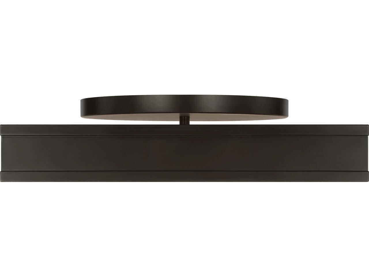 Visual Comfort Studio Dupont Aged Iron Black Semi Flush Mount