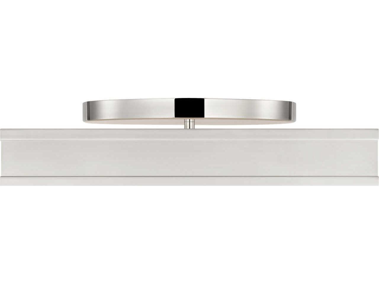 Visual Comfort Studio Dupont Polished Nickel Silver Semi Flush Mount