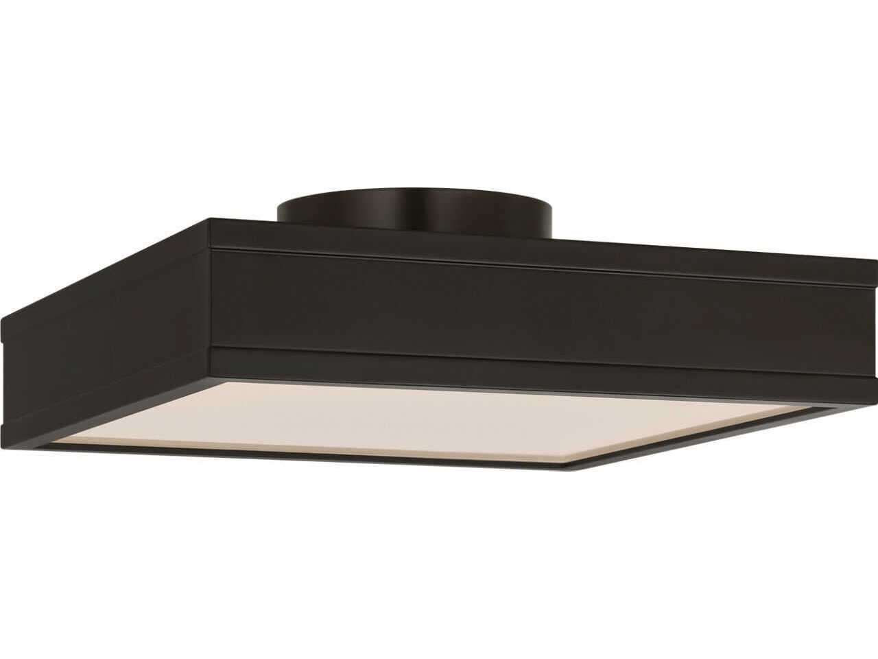 Visual Comfort Studio Dupont Aged Iron Black Semi Flush Mount