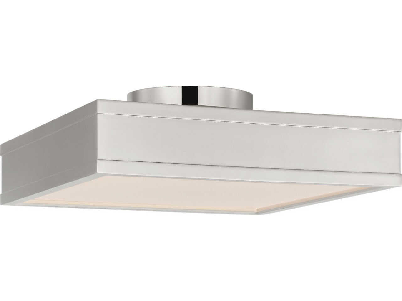 Visual Comfort Studio Dupont Polished Nickel Silver Semi Flush Mount
