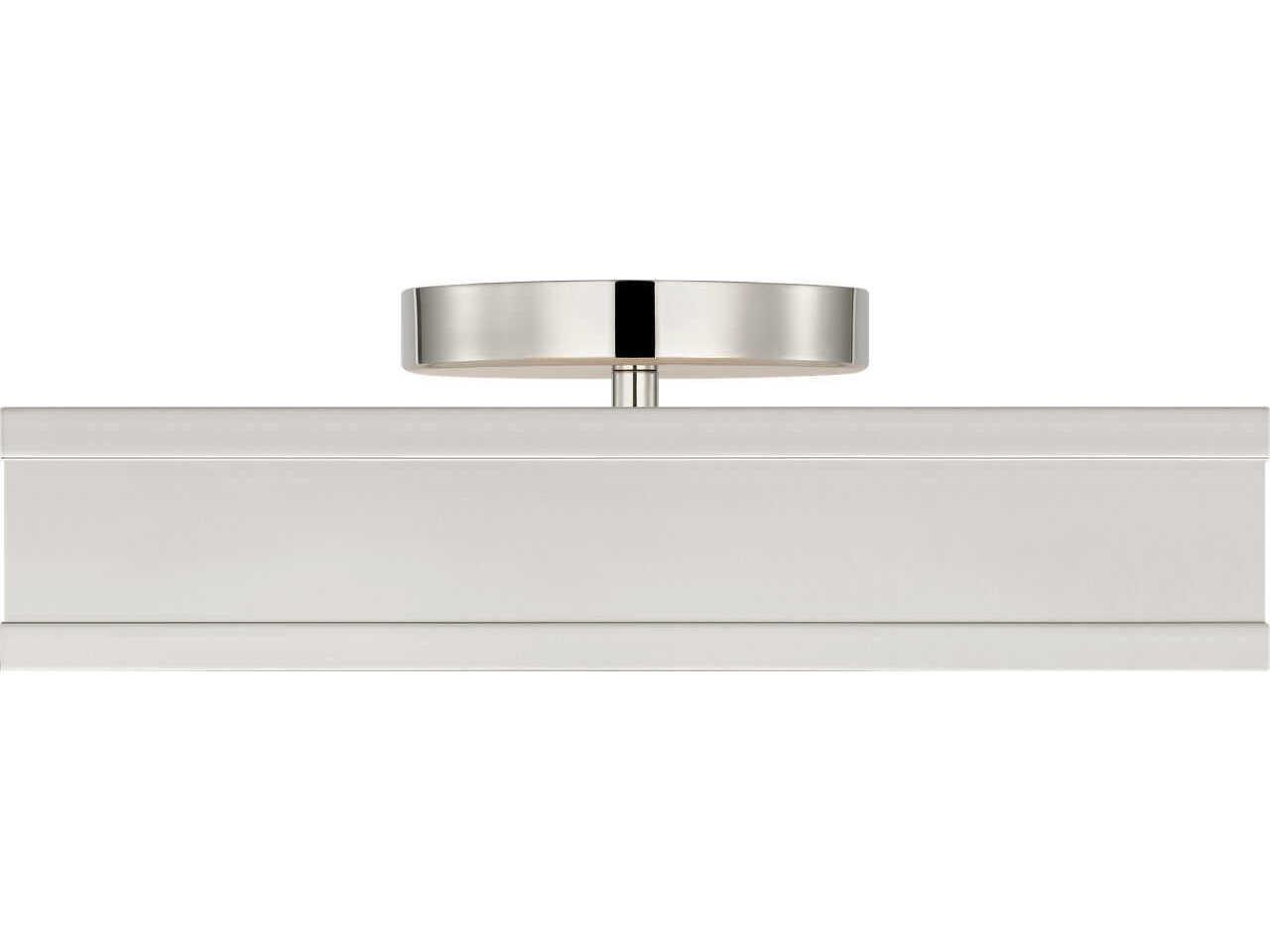 Visual Comfort Studio Dupont Polished Nickel Silver Semi Flush Mount