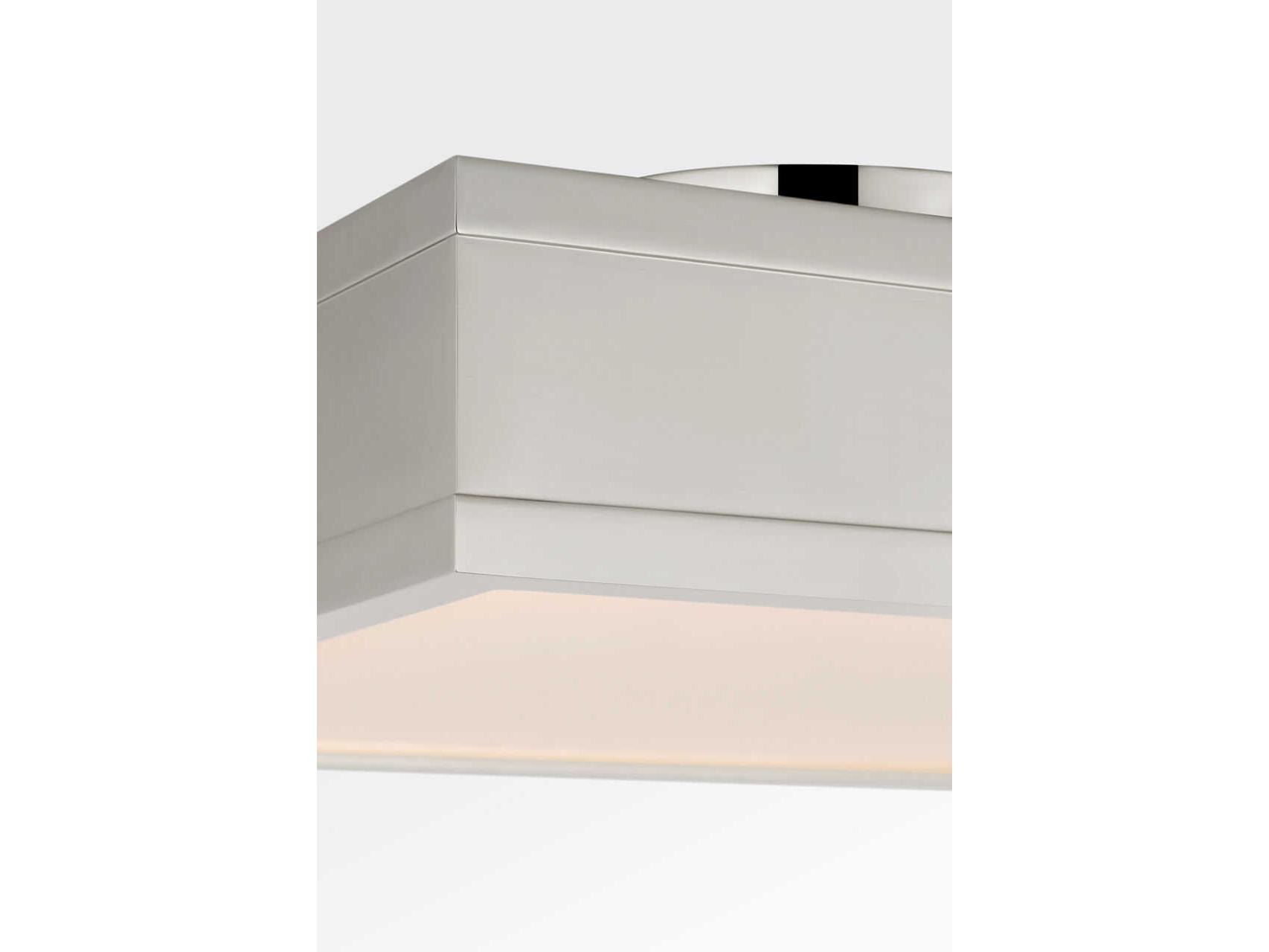 Visual Comfort Studio Dupont Polished Nickel Silver Semi Flush Mount