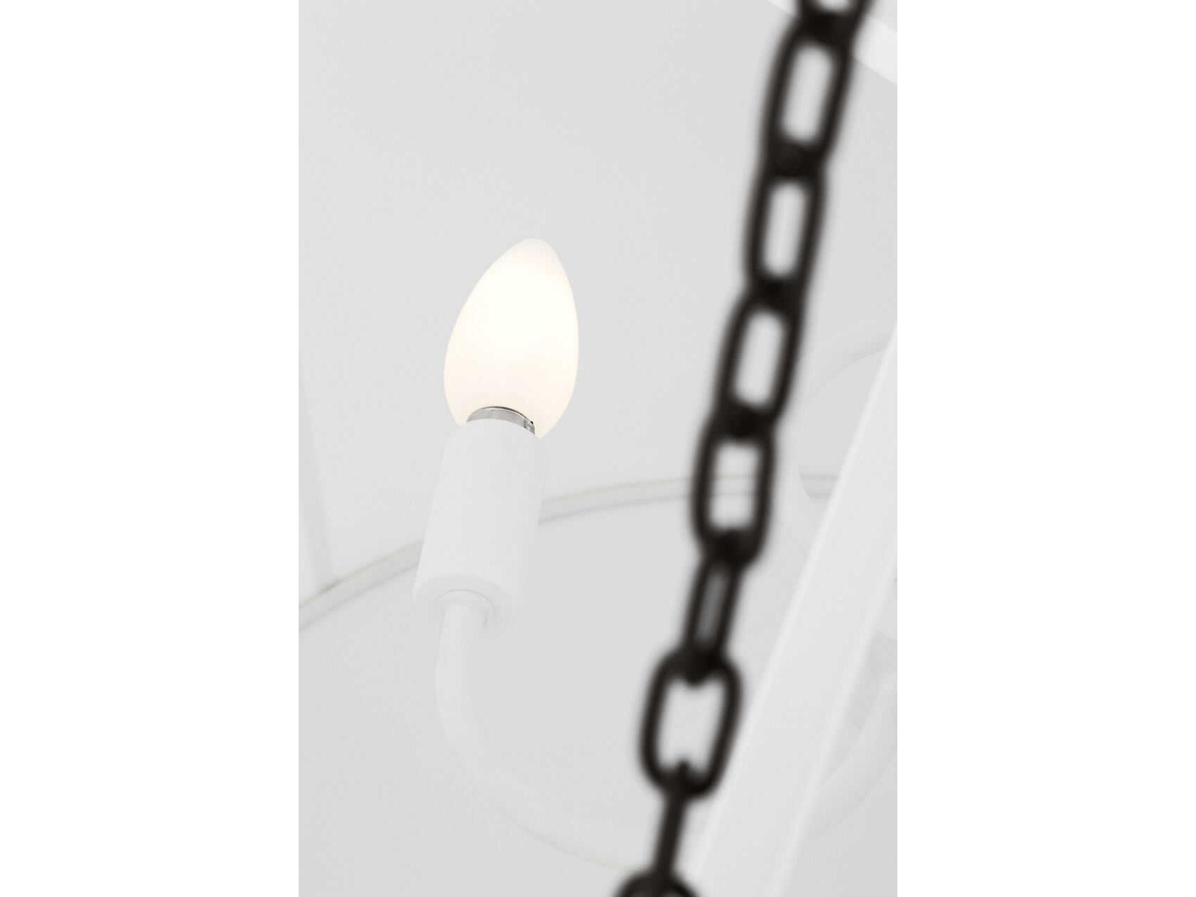 Visual Comfort Studio Herve 3-Light Aged Iron Black Pendant
