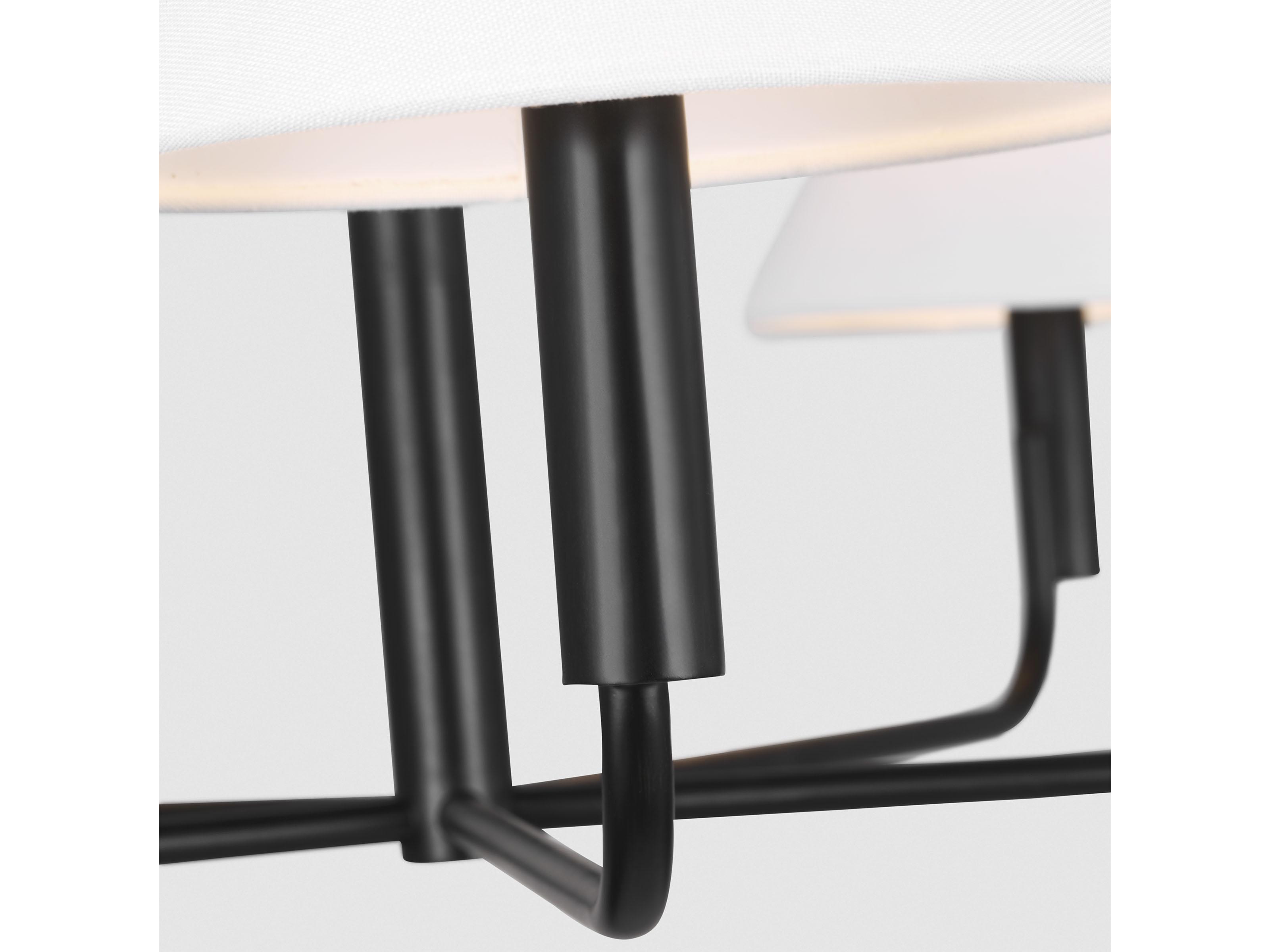 Visual Comfort Studio Colfax 5-Light Aged Iron Black Chandelier