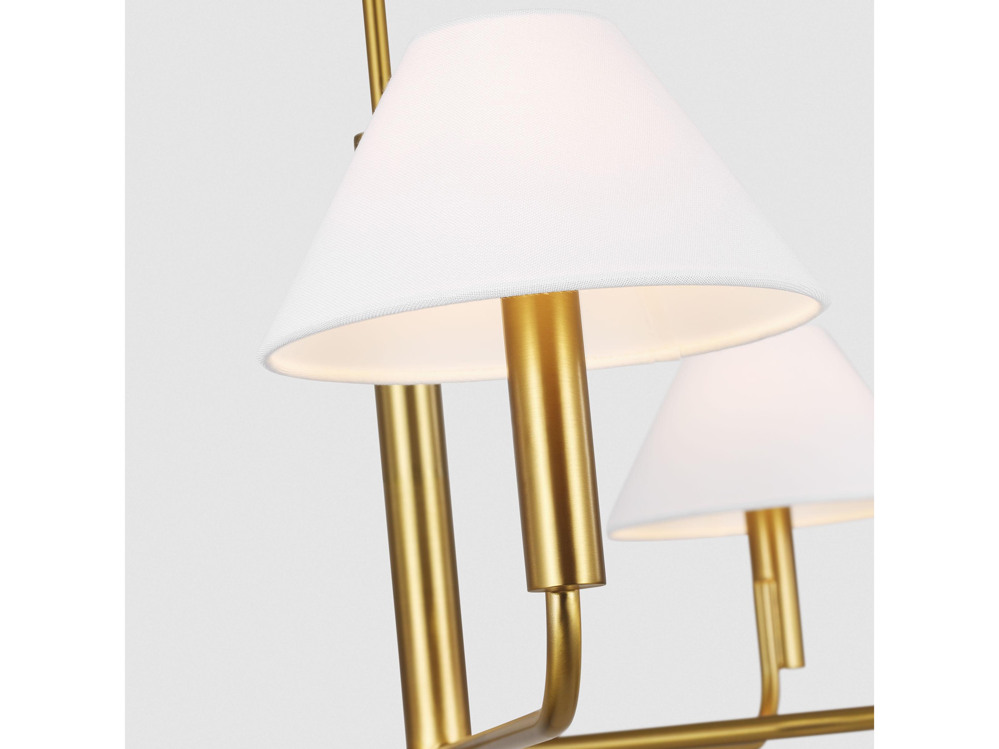 Visual Comfort Studio Colfax 5-Light Burnished Brass Chandelier