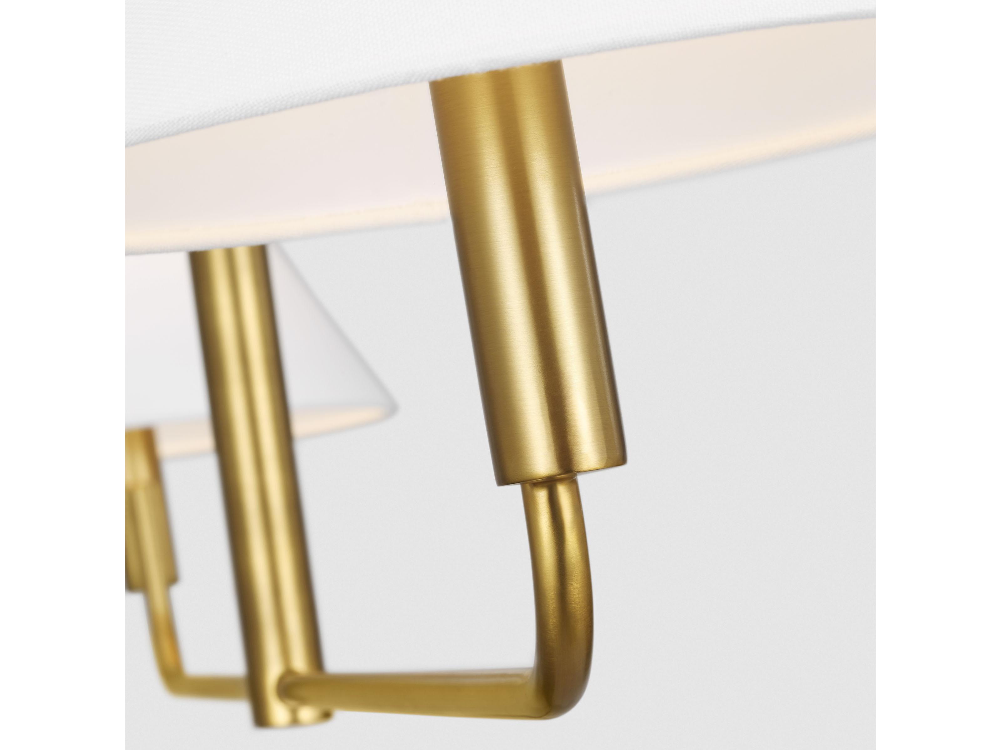 Visual Comfort Studio Colfax 2-Light Burnished Brass Linear Island Pendant