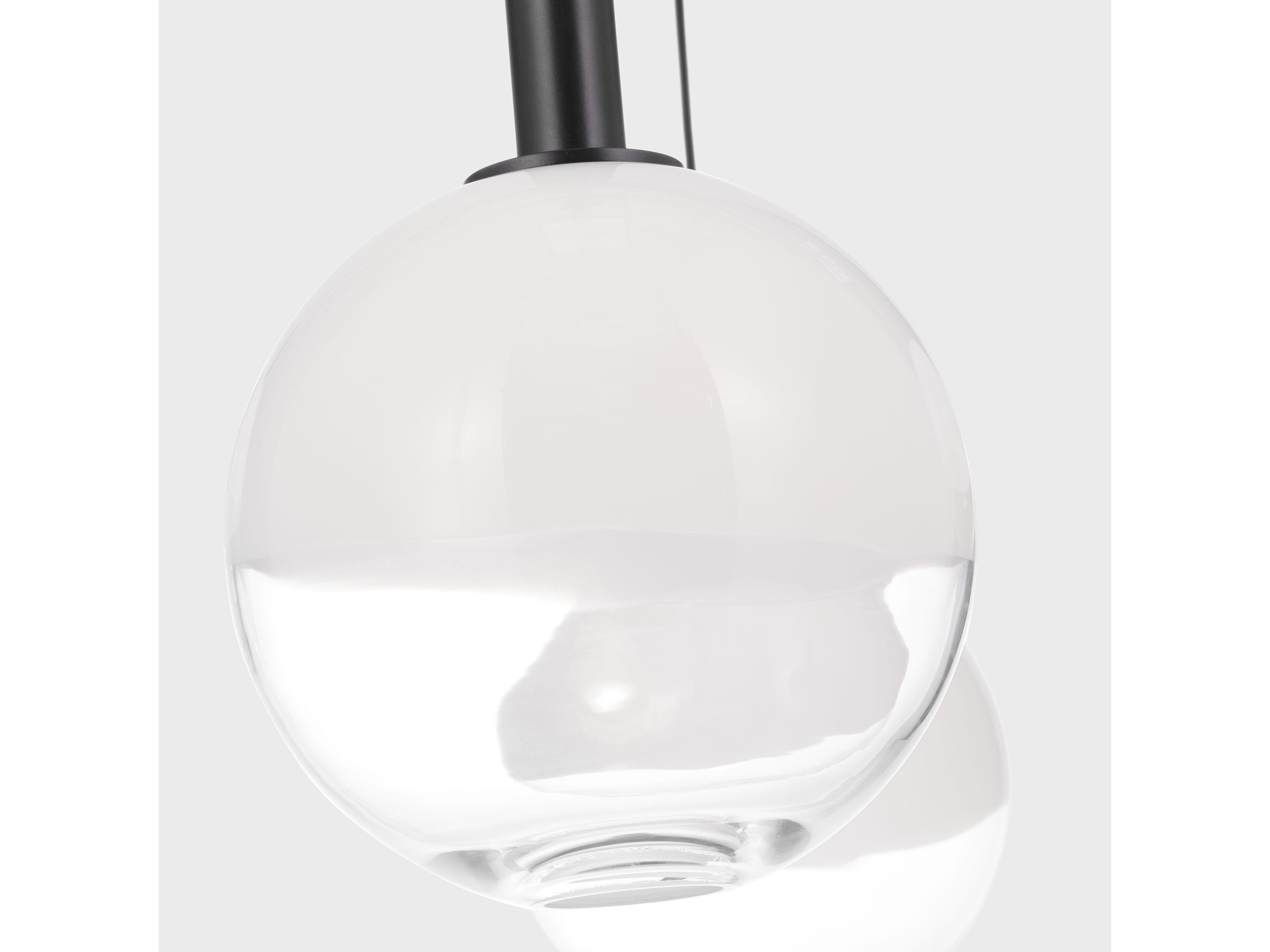 Visual Comfort Studio Torian 4-Light Aged Iron Black Globe Chandelier