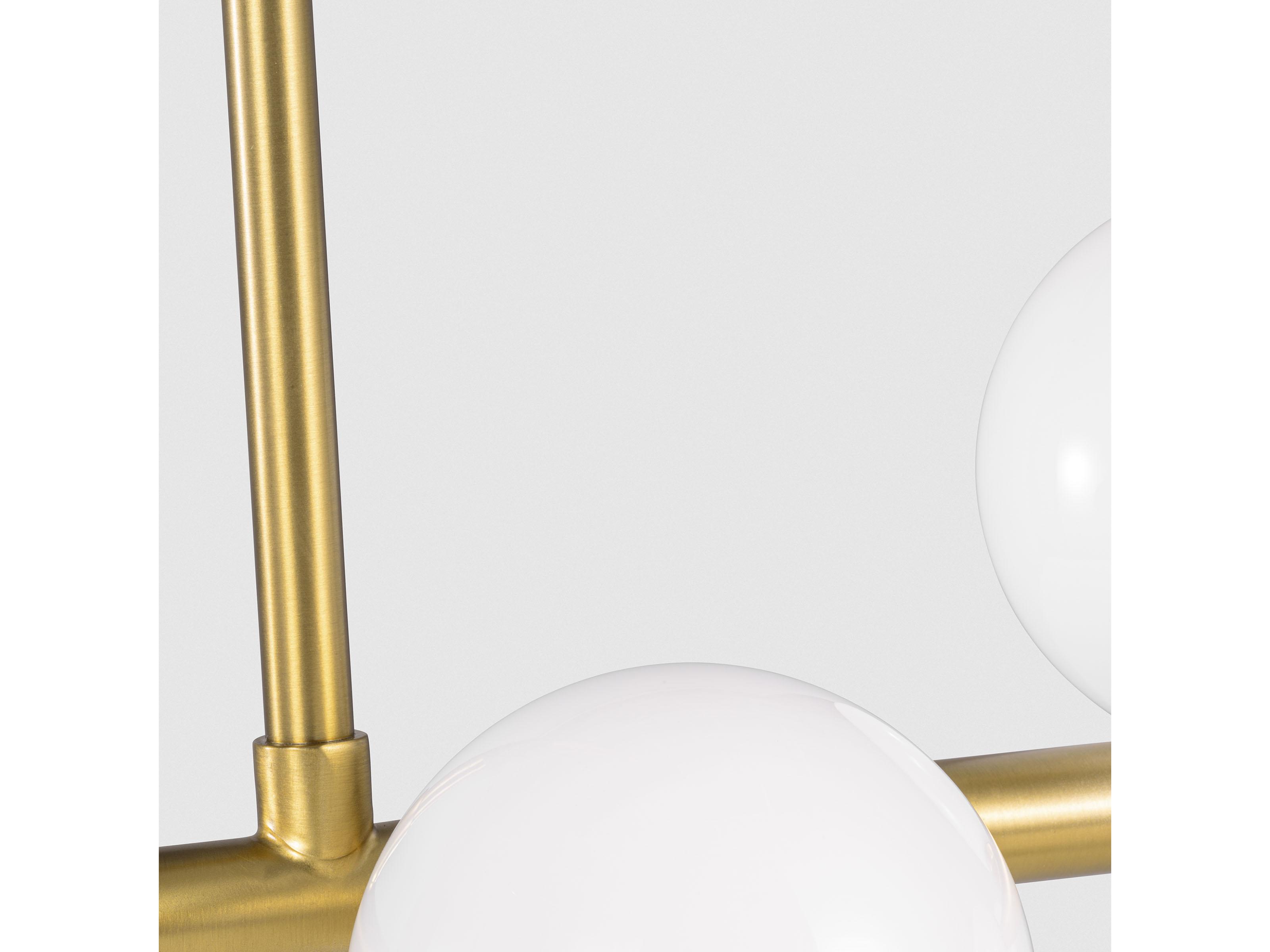 Visual Comfort Studio Altair 9-Light Burnished Brass Linear Island Pendant