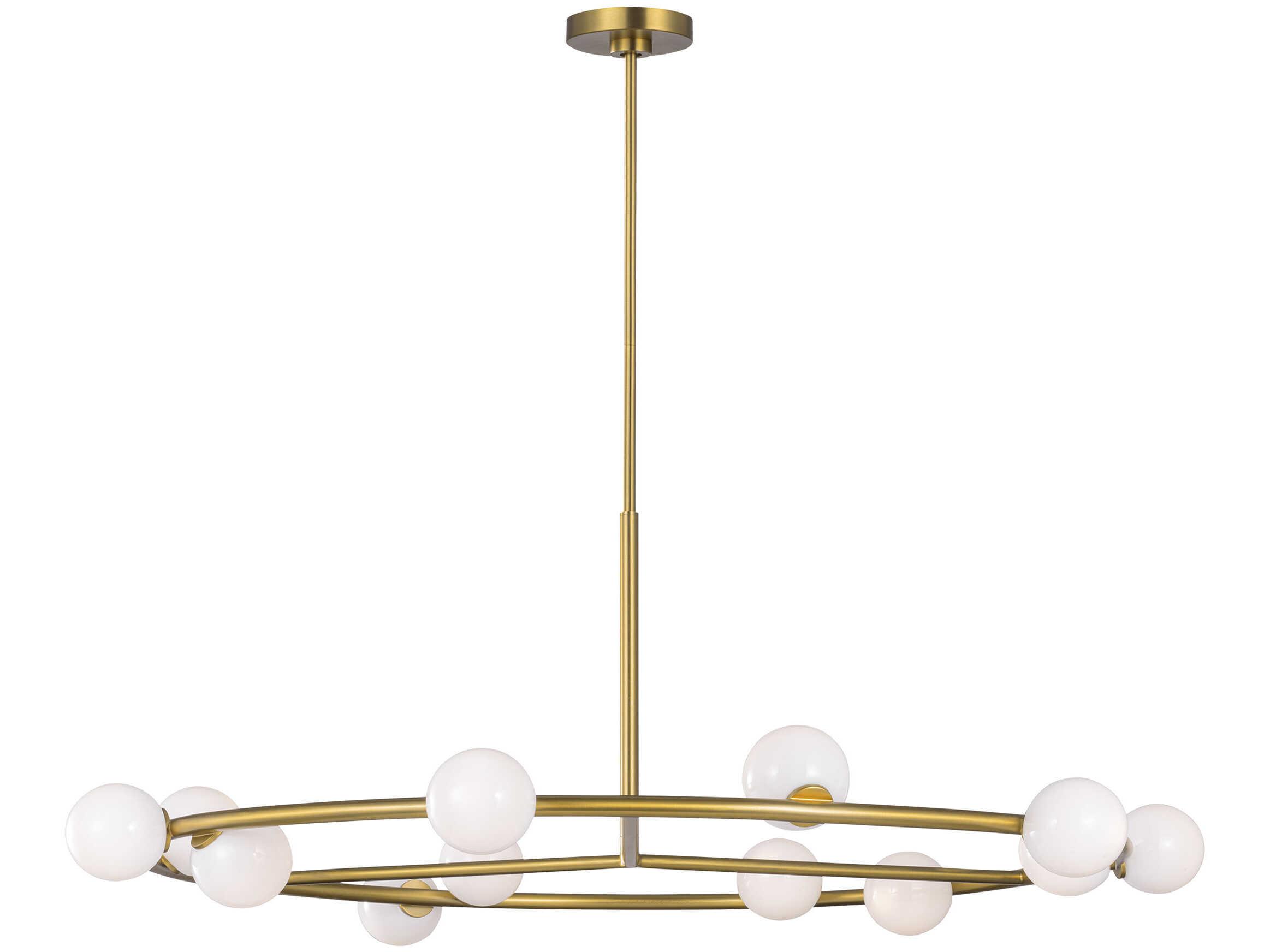 Visual Comfort Studio Altair 12-Light Burnished Brass Round Chandelier