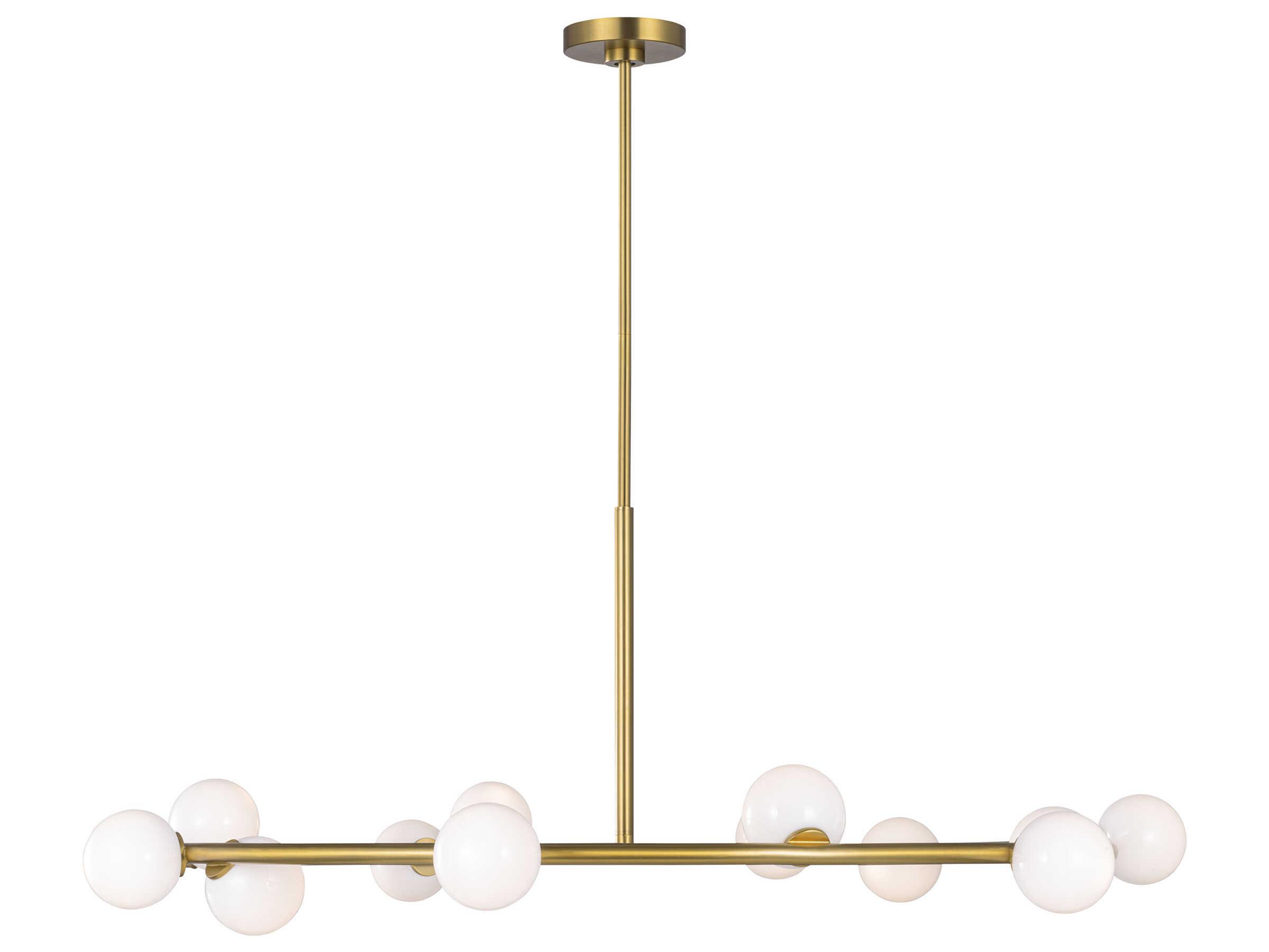 Visual Comfort Studio Altair 12-Light Burnished Brass Round Chandelier