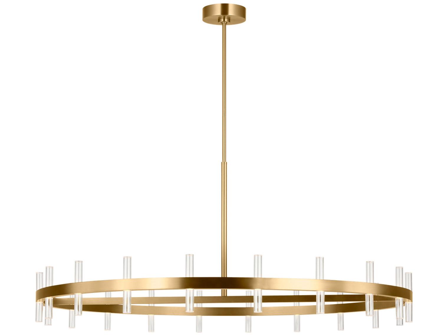 Visual Comfort Studio Silas Burnished Brass Round Chandelier