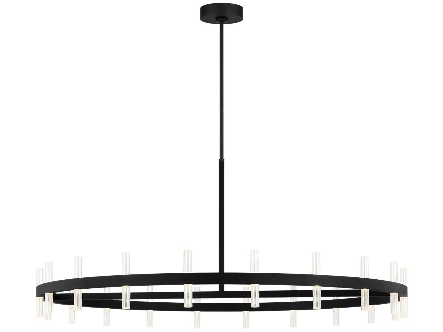 Visual Comfort Studio Silas Midnight Black Round Chandelier
