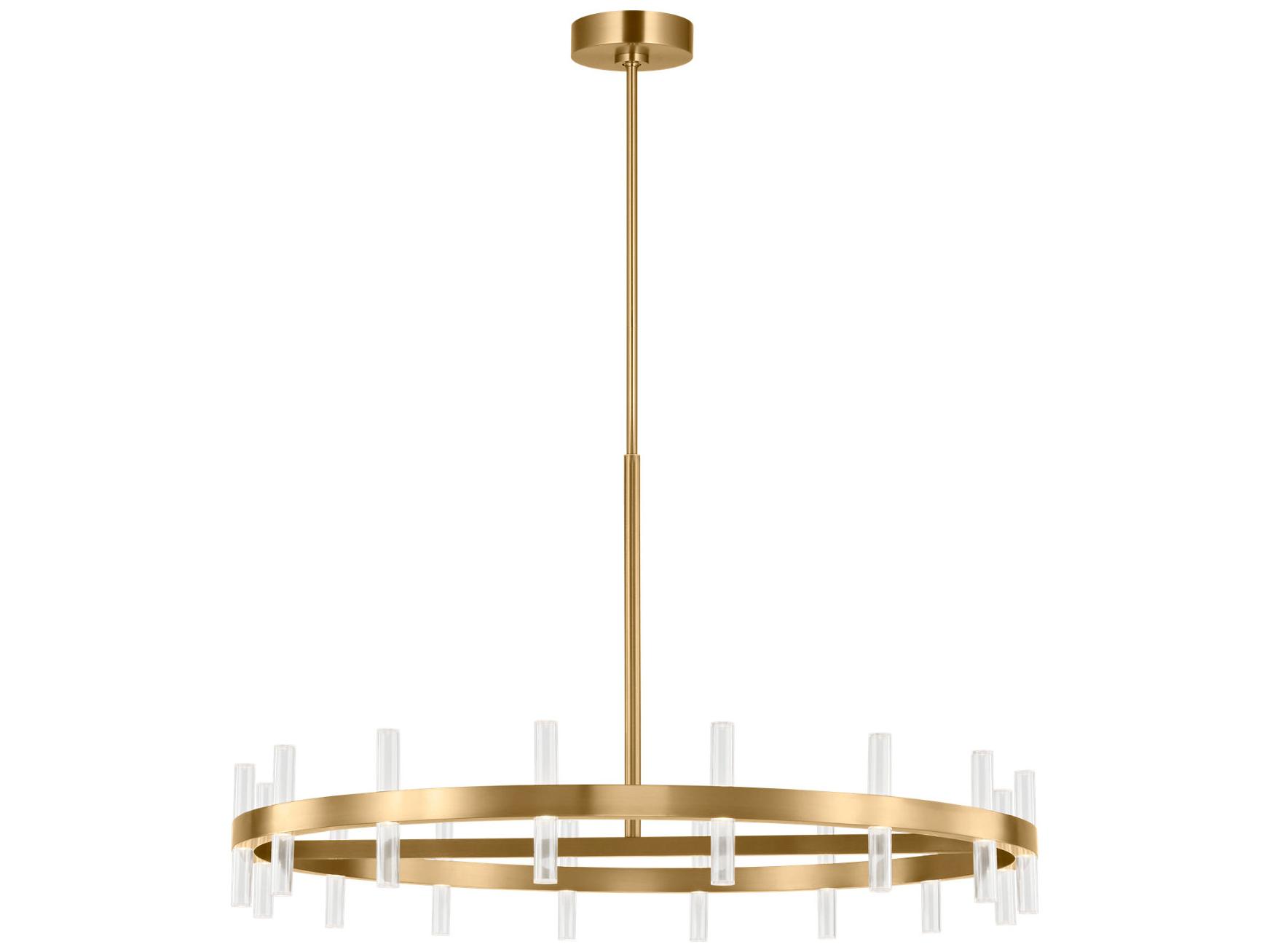 Visual Comfort Studio Silas Burnished Brass Round Chandelier