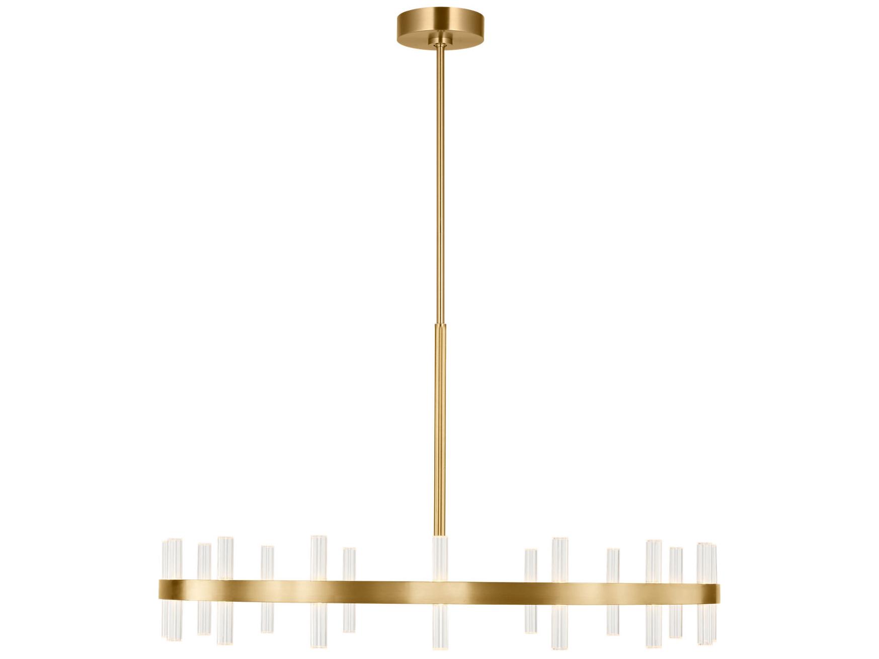 Visual Comfort Studio Silas Burnished Brass Round Chandelier
