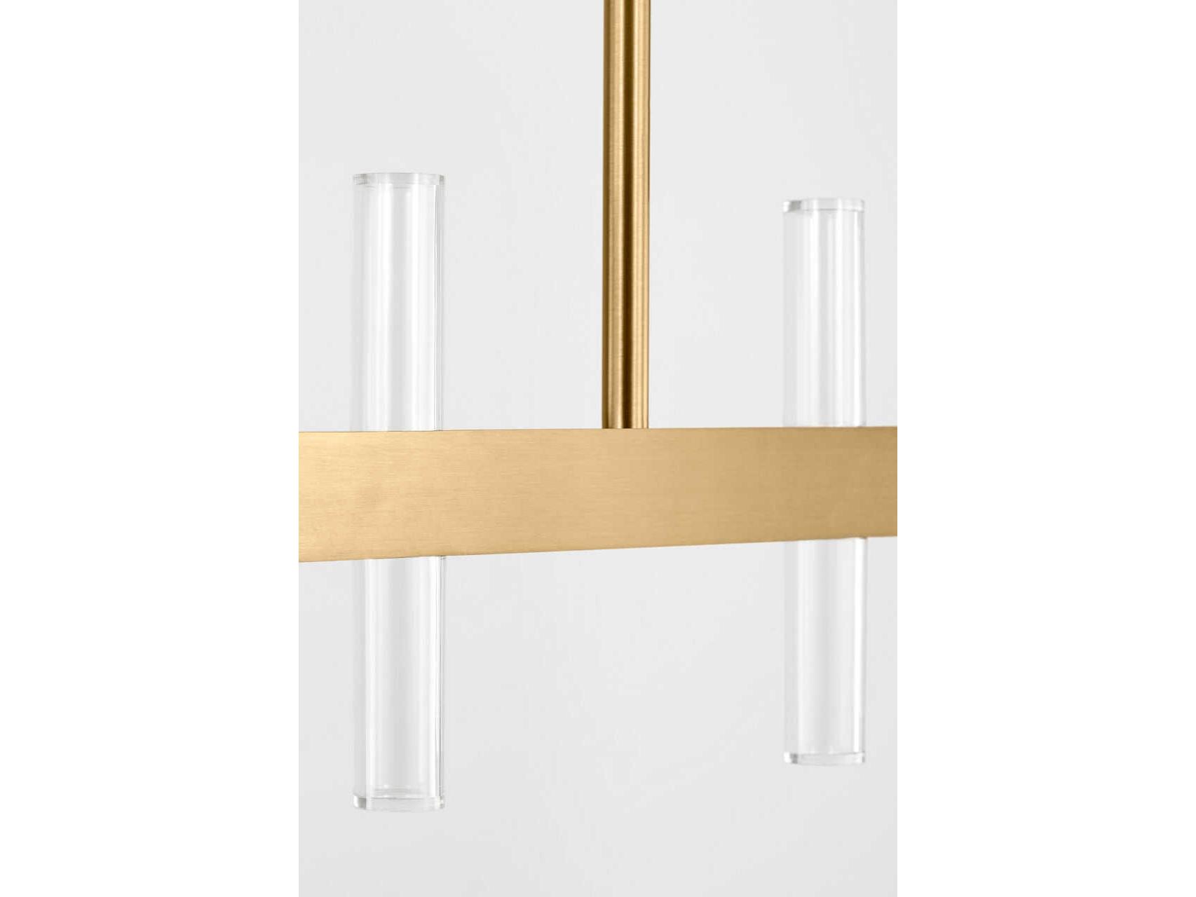 Visual Comfort Studio Silas Burnished Brass Linear Island Pendant