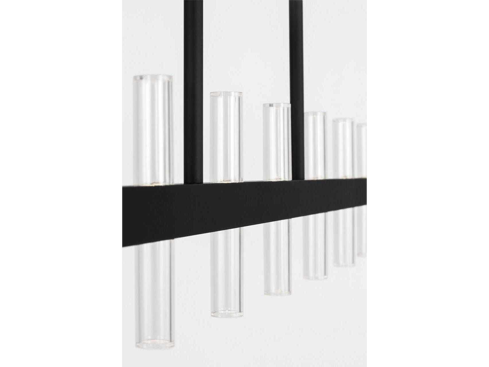 Visual Comfort Studio Silas Midnight Black Linear Island Pendant
