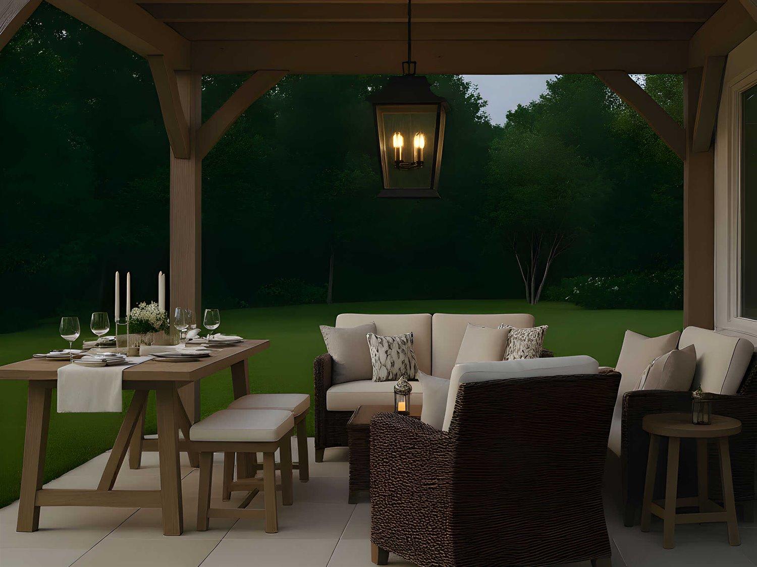 Visual Comfort Studio Warren 1-Light Outdoor Hanging Light