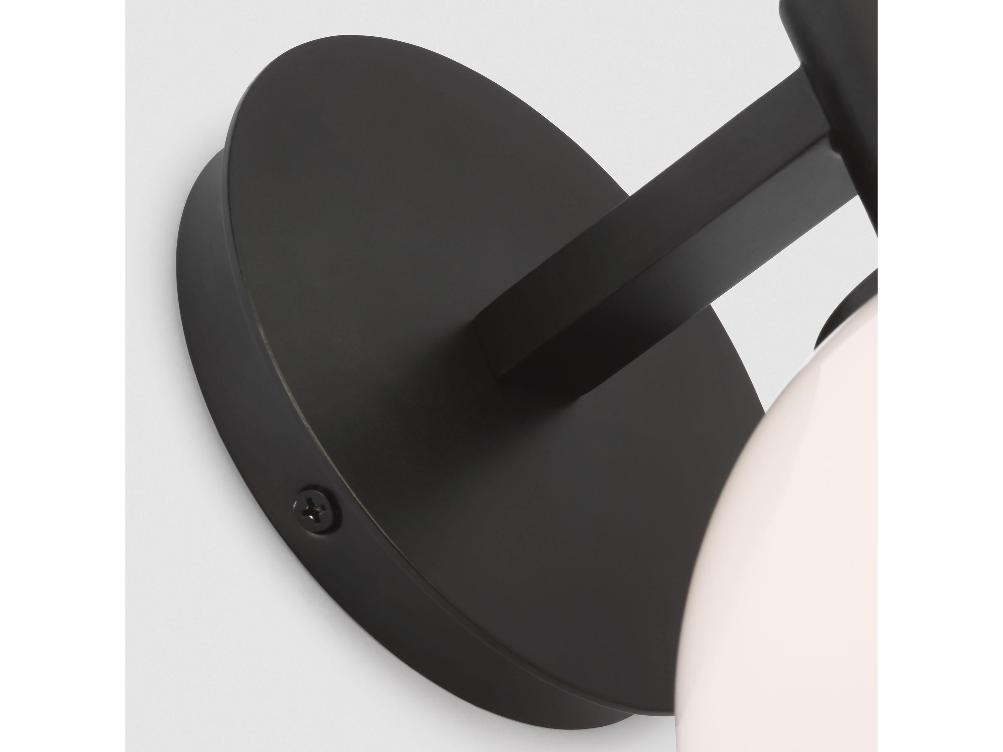 Visual Comfort Studio Torian 1-Light Aged Iron Black Wall Sconce