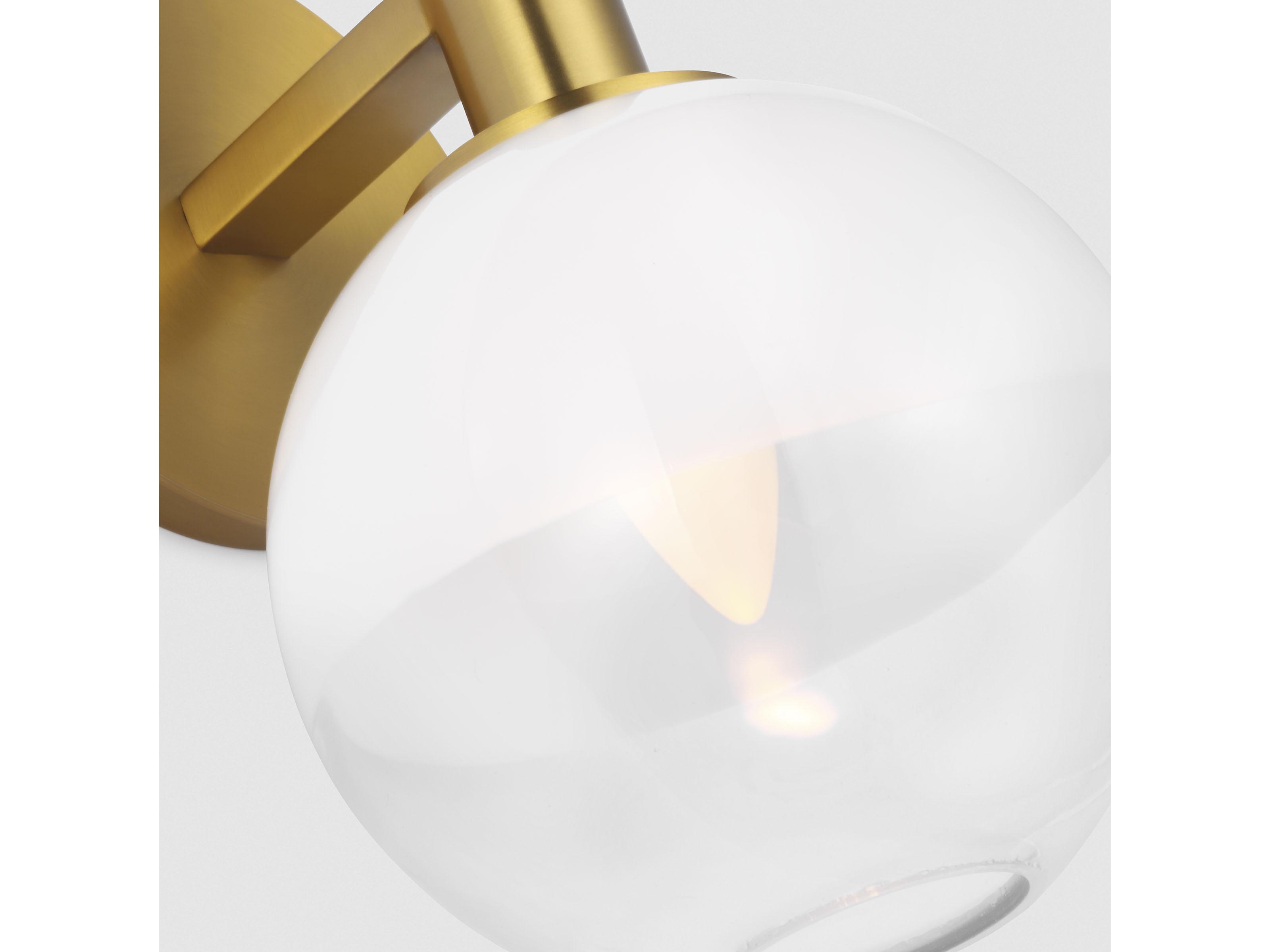 Visual Comfort Studio Torian 1-Light Burnished Brass Wall Sconce