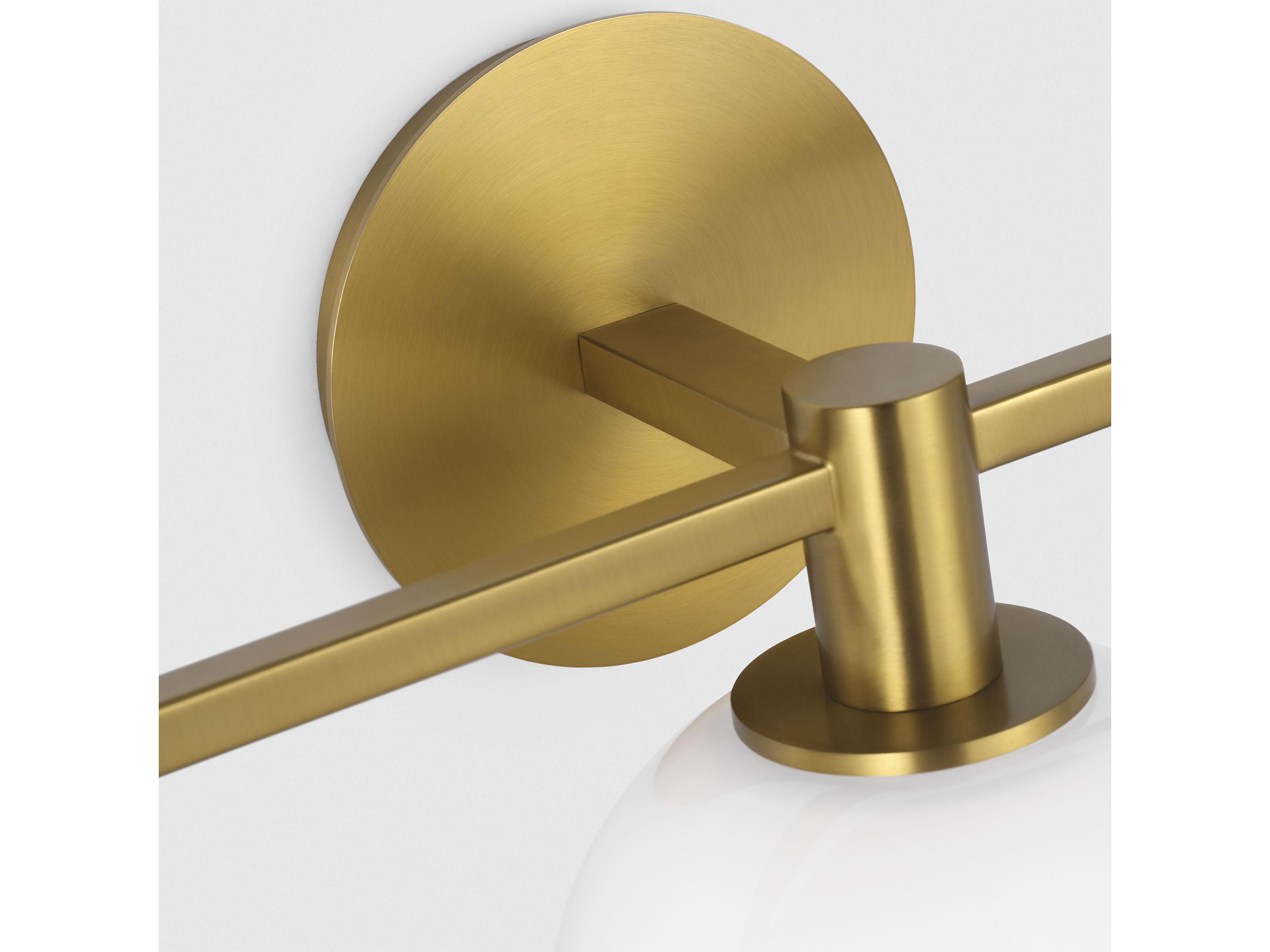 Visual Comfort Studio Torian 3-Light Burnished Brass Vanity Light