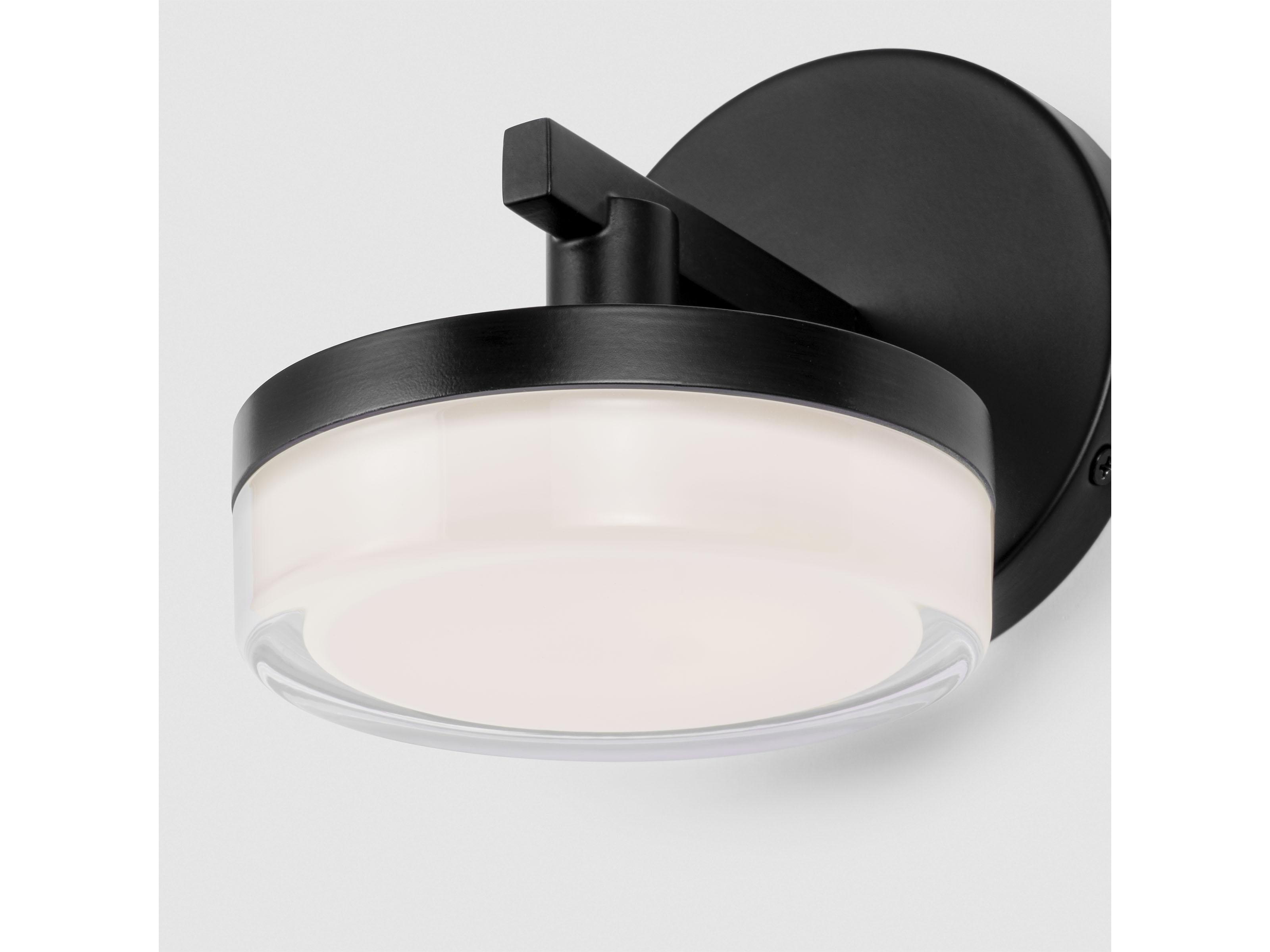 Visual Comfort Studio Khan 1-Light Aged Iron Black Wall Sconce