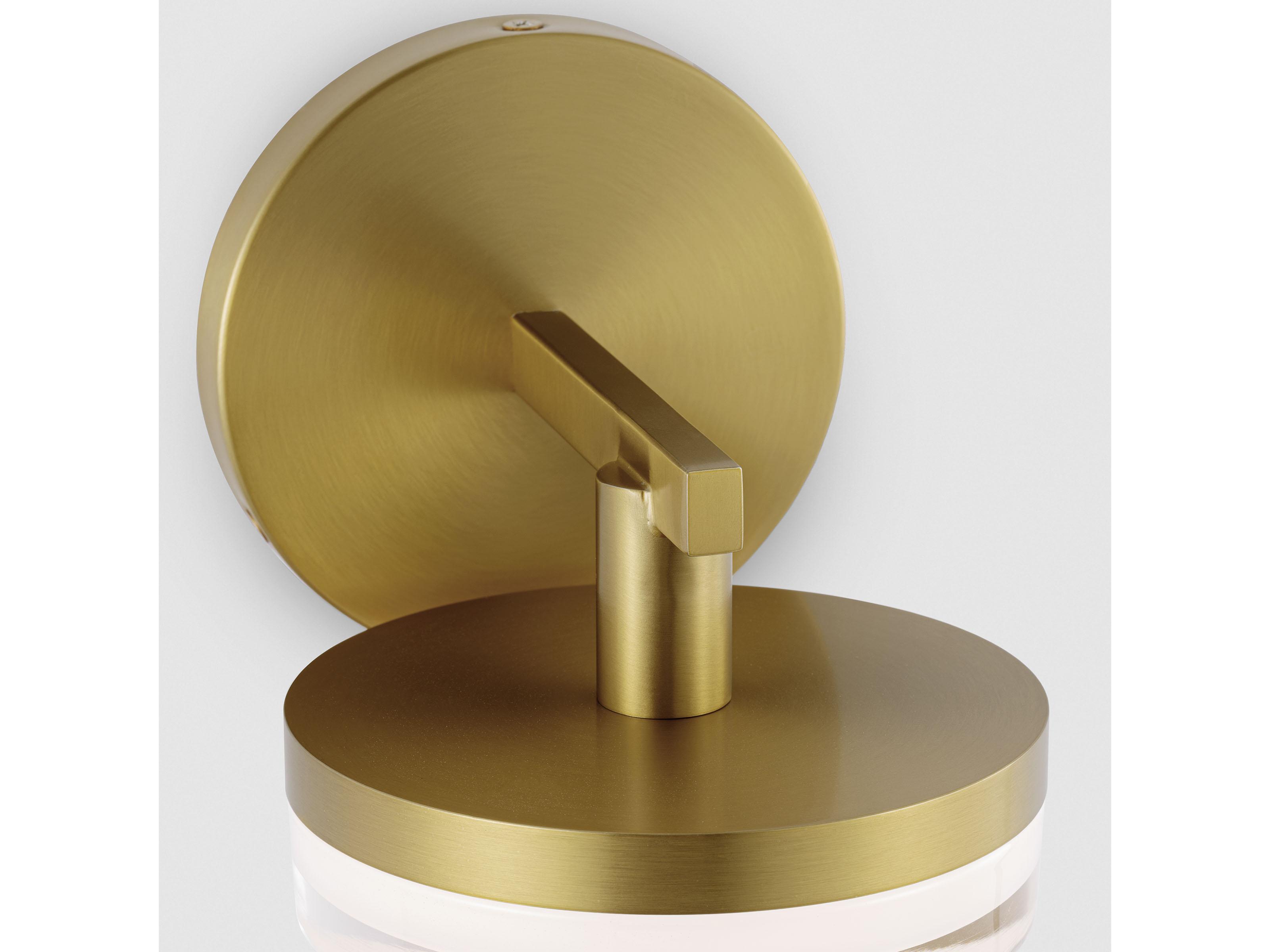 Visual Comfort Studio Khan 1-Light Burnished Brass Wall Sconce